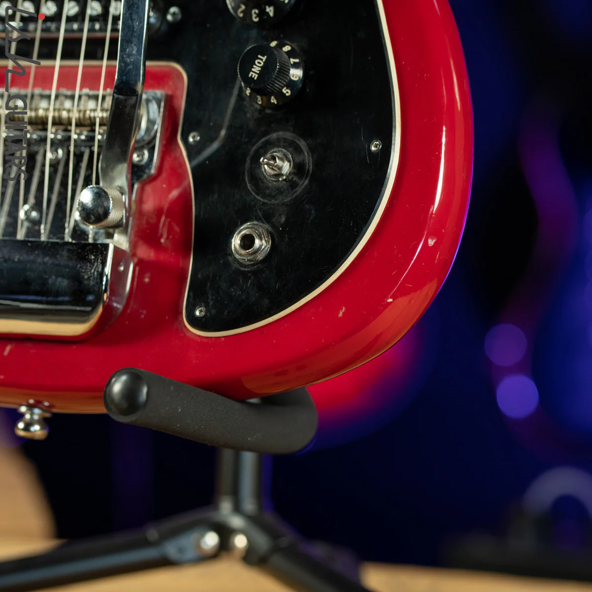 1960s Teisco Domino Red Electric Guitar MIJ - Image 7