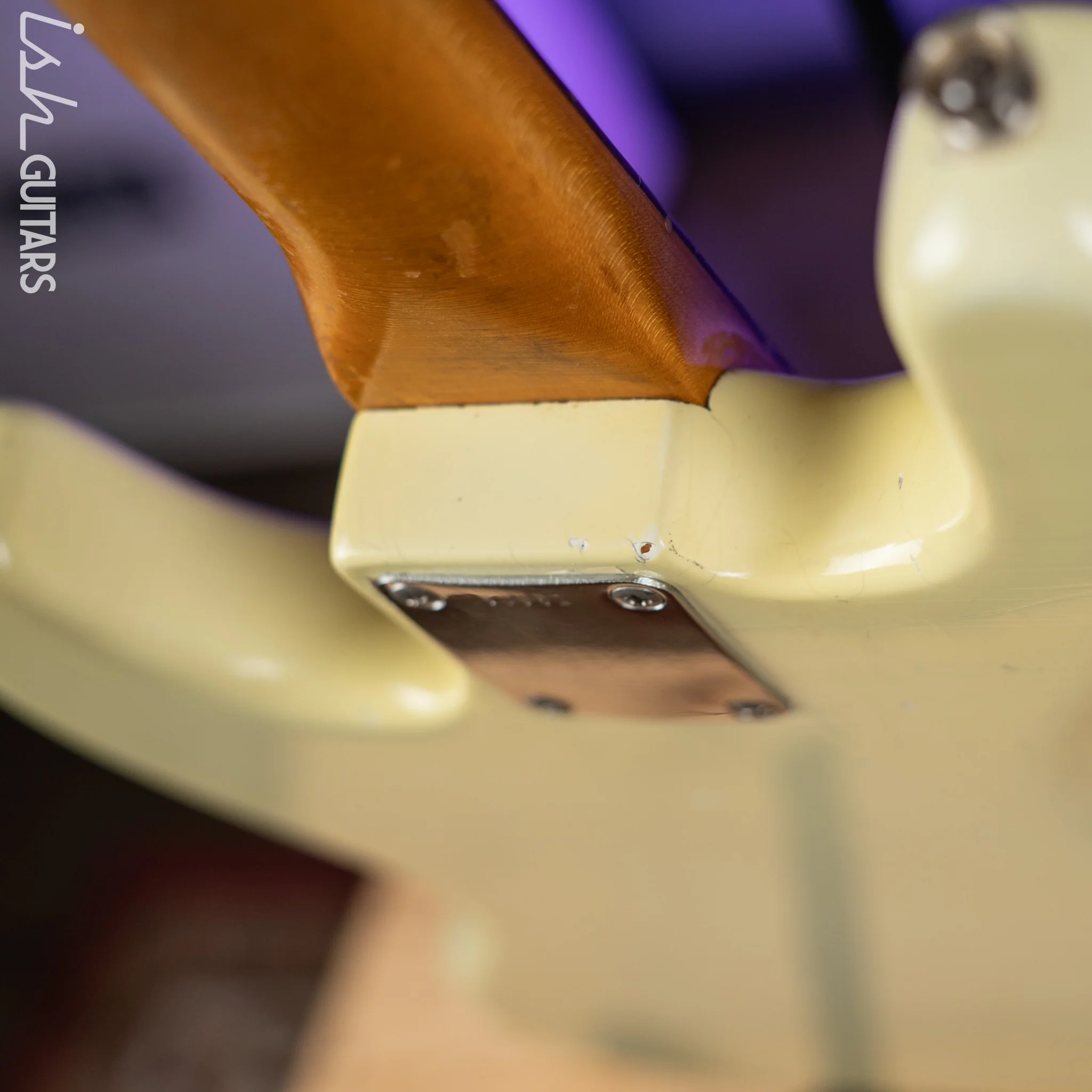 1961 Fender Jazz Bass Refin Stacked Knobs Olympic White - Image 18