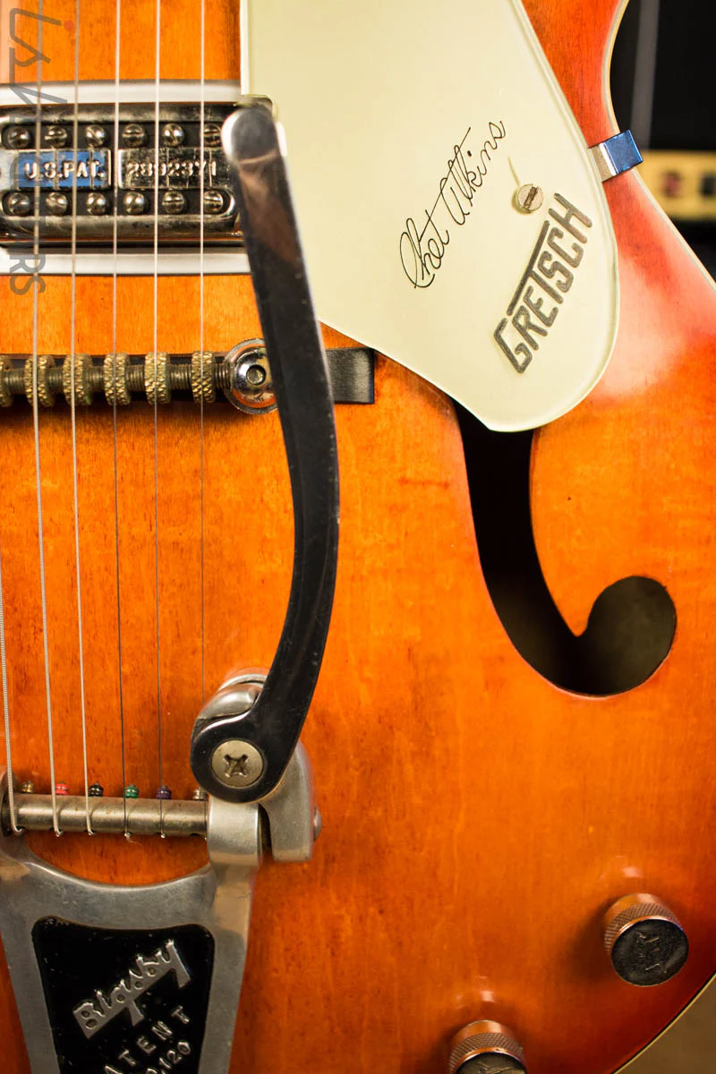 1961 Gretsch 6120 Style 6119 Anniversary Chet Atkins Orange Refin Real F Holes! - Image 4