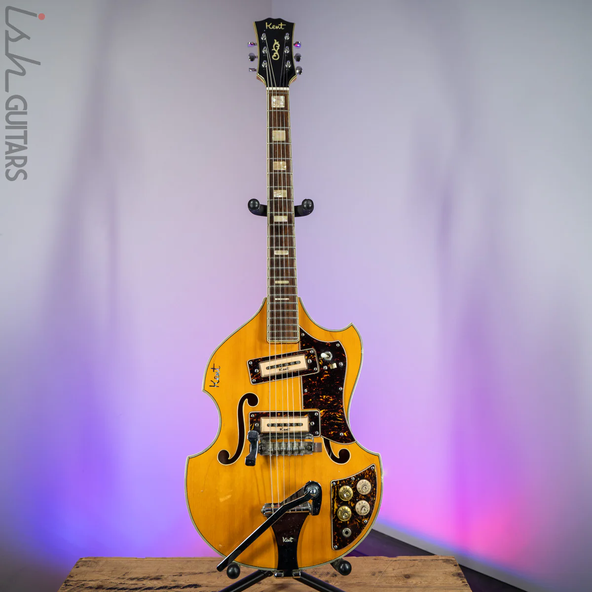 1966-1967 Kent 834 Violin Body Blonde - Image 2