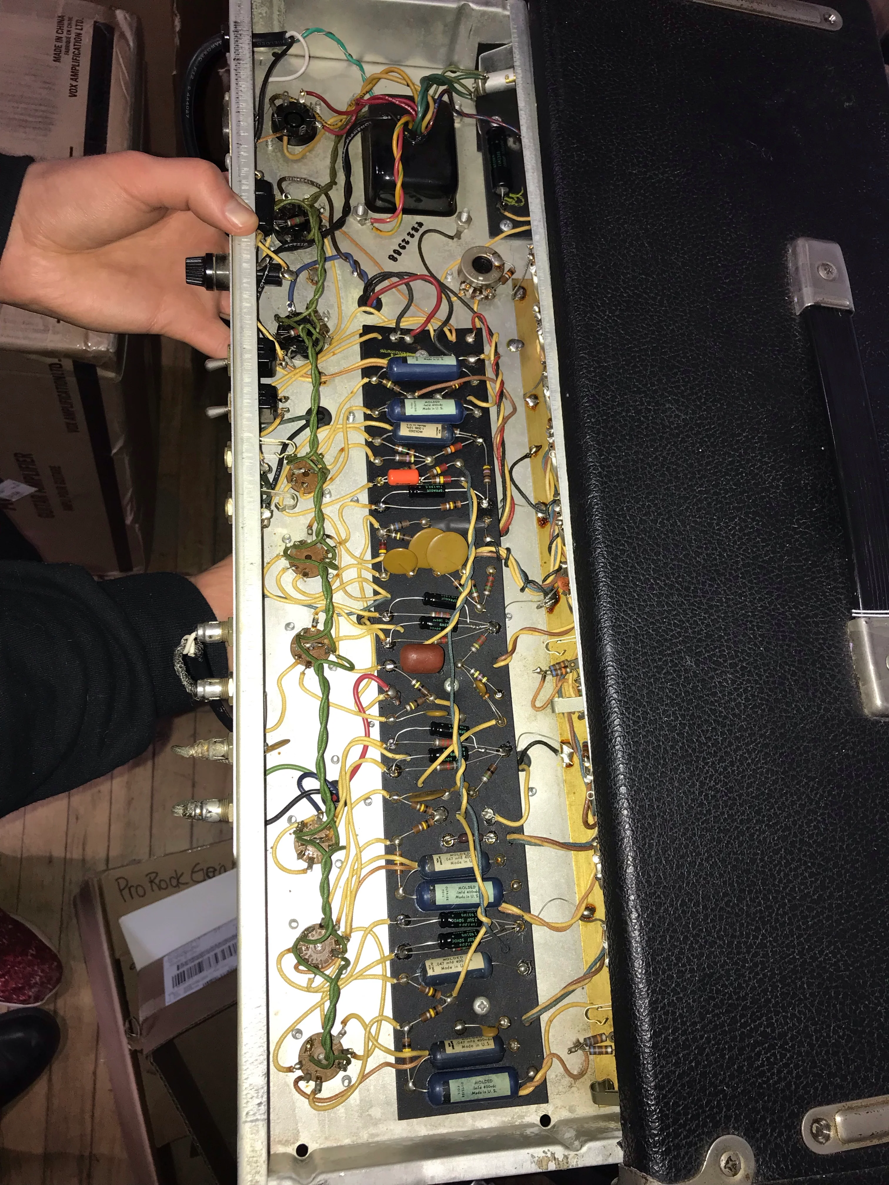 1968 Fender Deluxe Reverb "Drip Edge" w/ Footswitch - Image 18