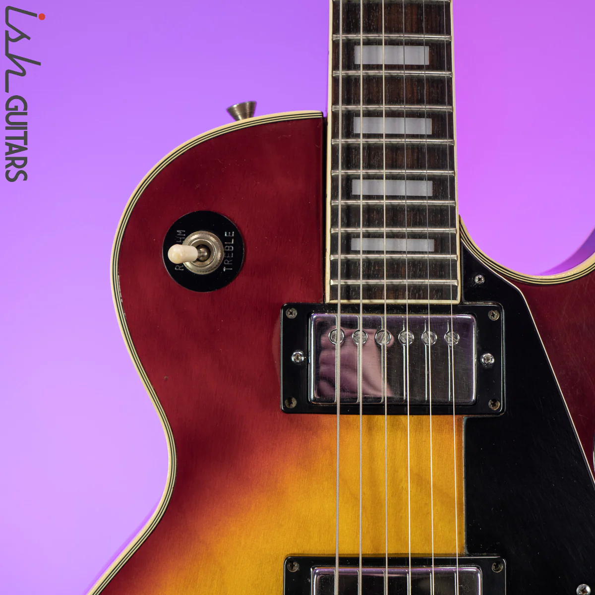 1970s Lark Japanese Les Paul Copy Cherry Sunburst - Image 3