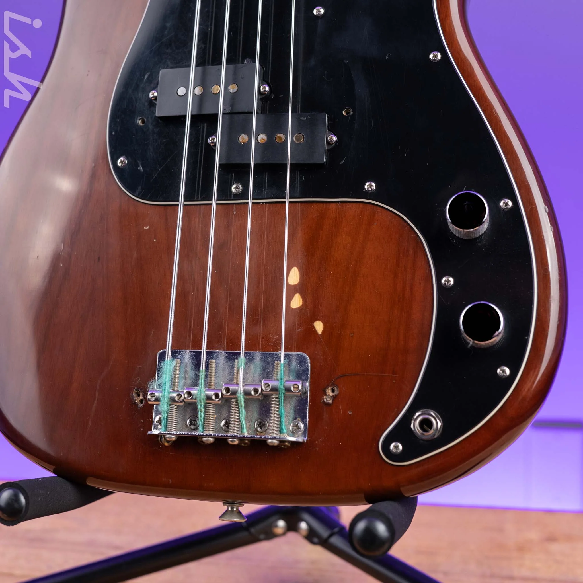 1976 Fender Fretless P Bass Mocha Brown - Image 4