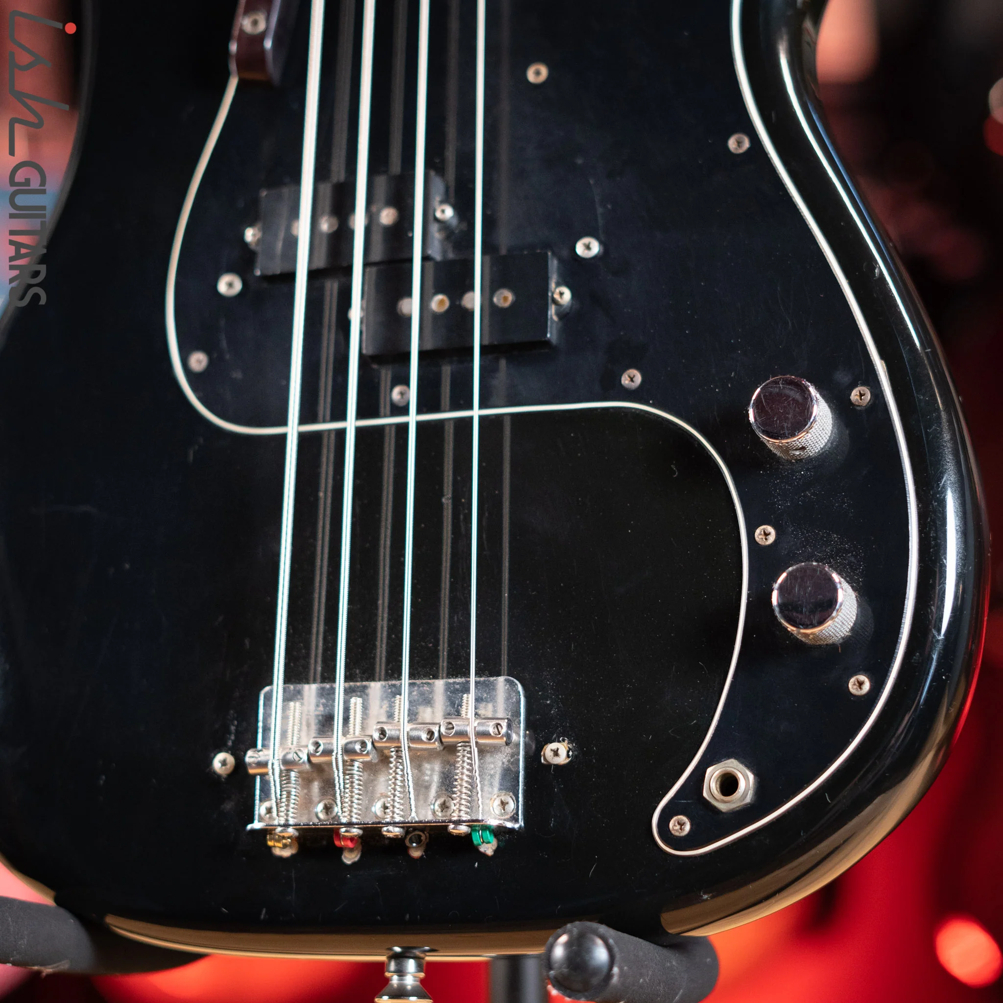 1976 Fender Precision Bass Black - Image 4