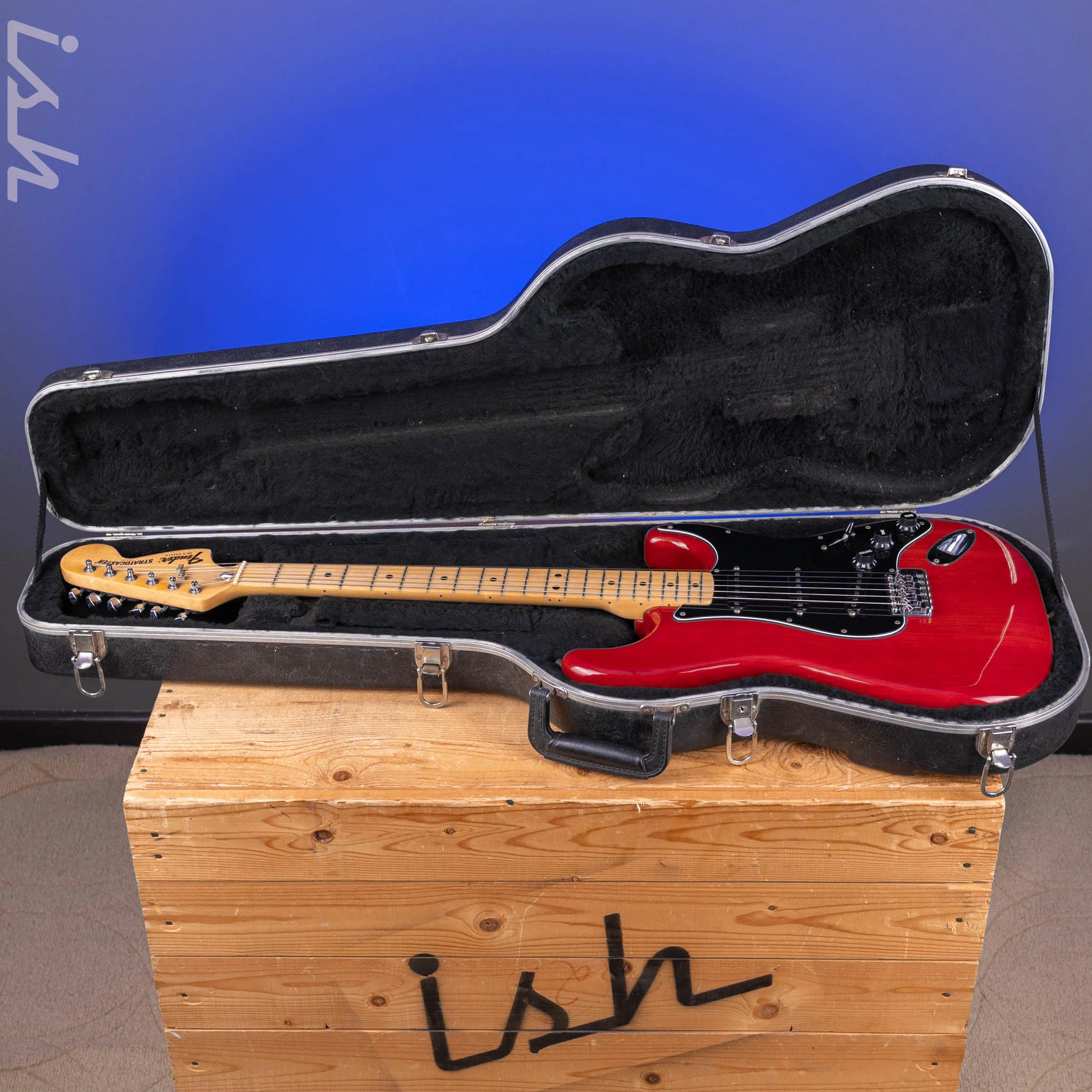 1979 Fender Stratocaster Transparent Red - Image 19