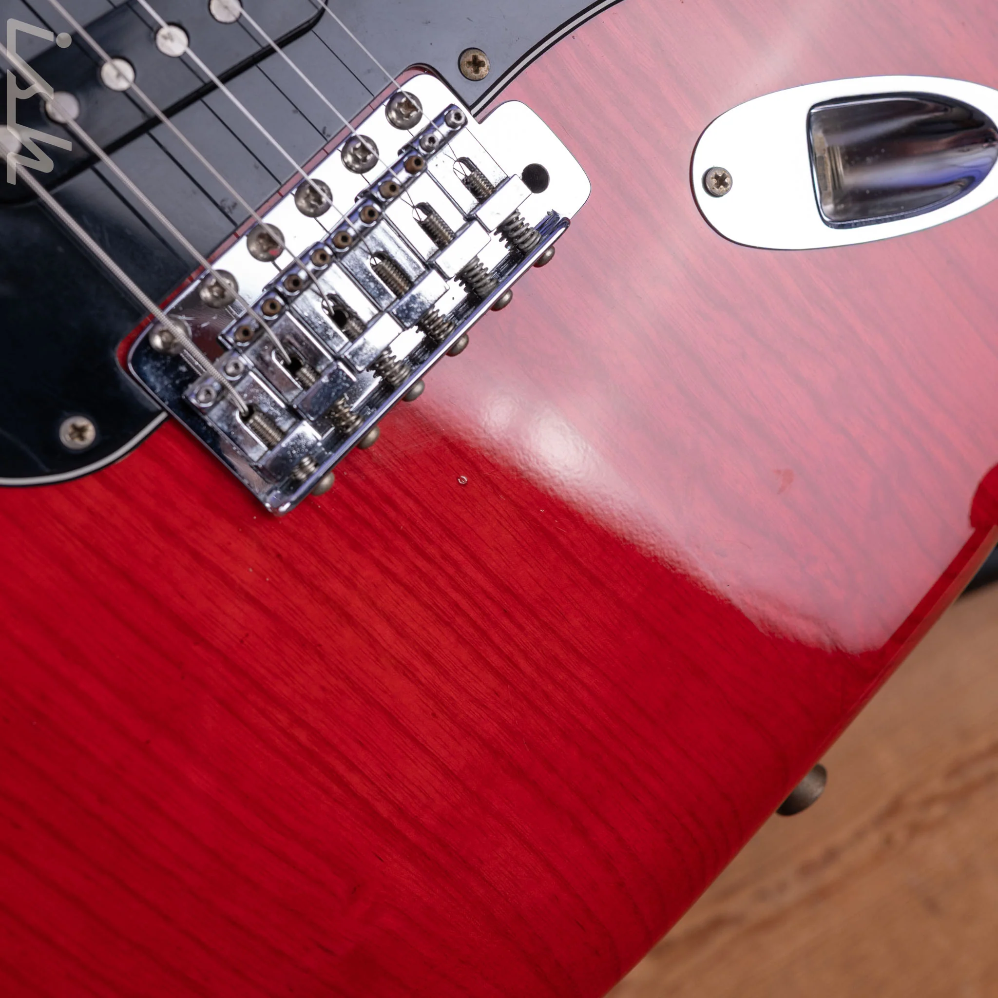 1979 Fender Stratocaster Transparent Red - Image 7