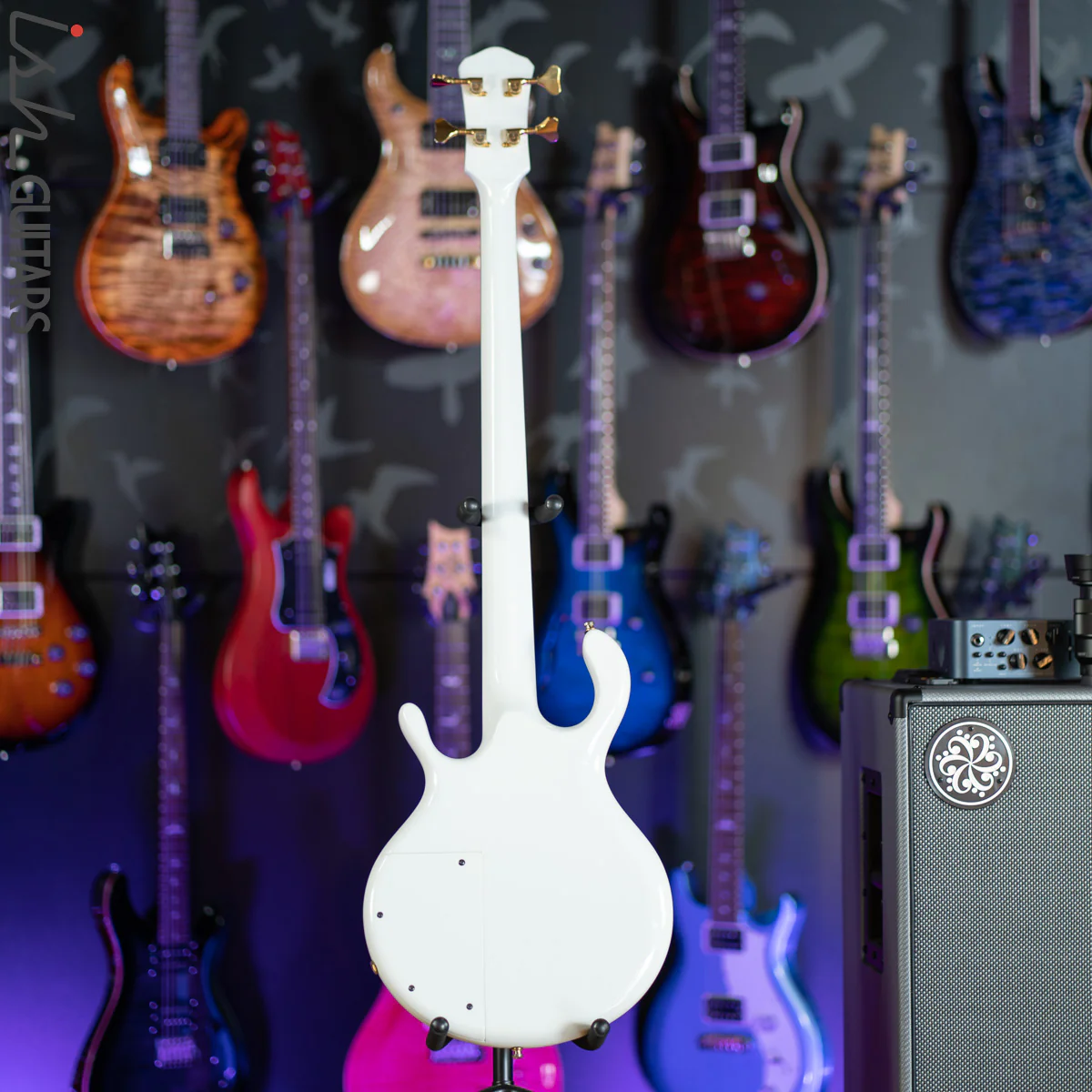 1980s/1990s Pedulla Buzz 4 Fretless Bass White Gloss - Image 9