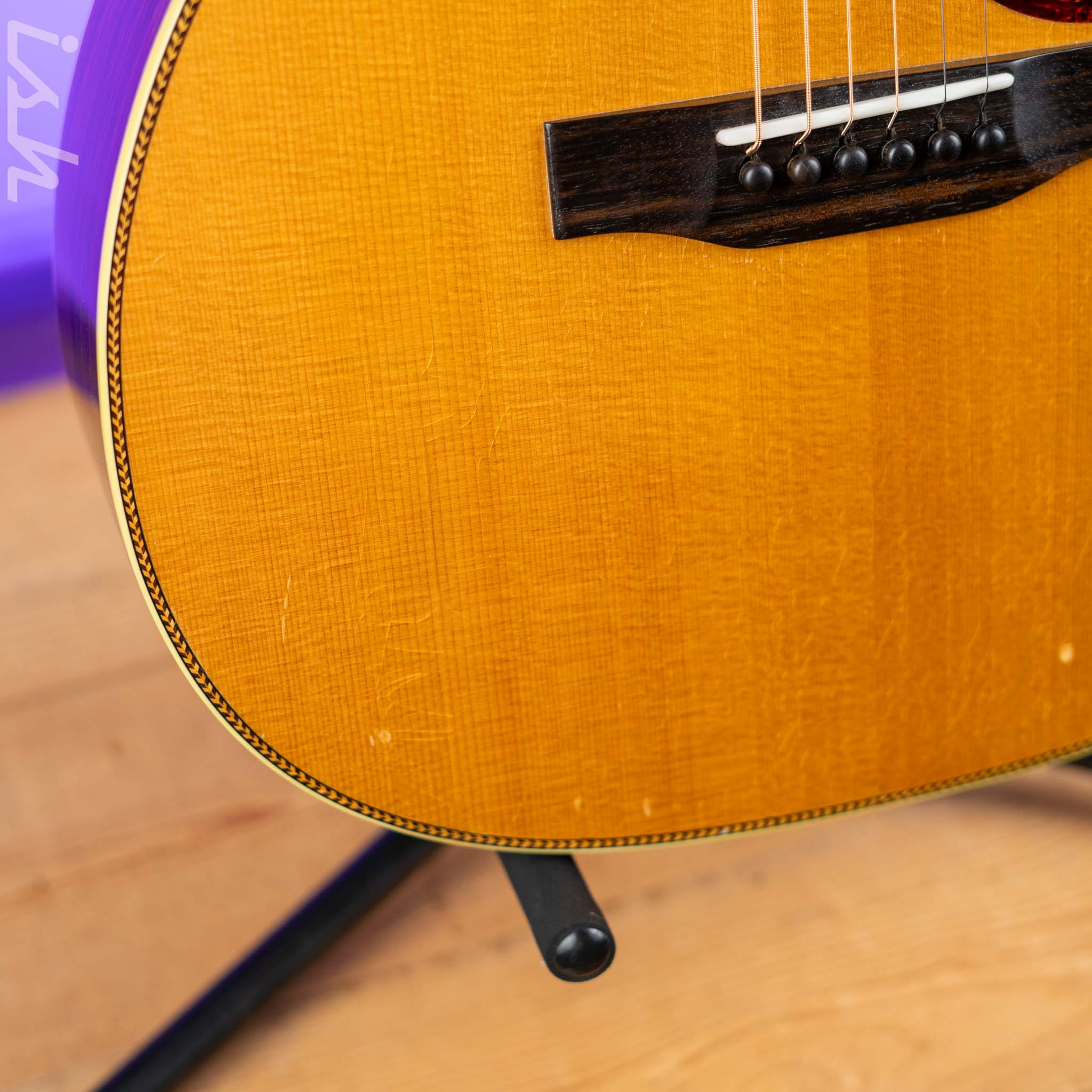 1986 Franklin Guitar Co. OM-28 Acoustic Guitar Natural - Image 8