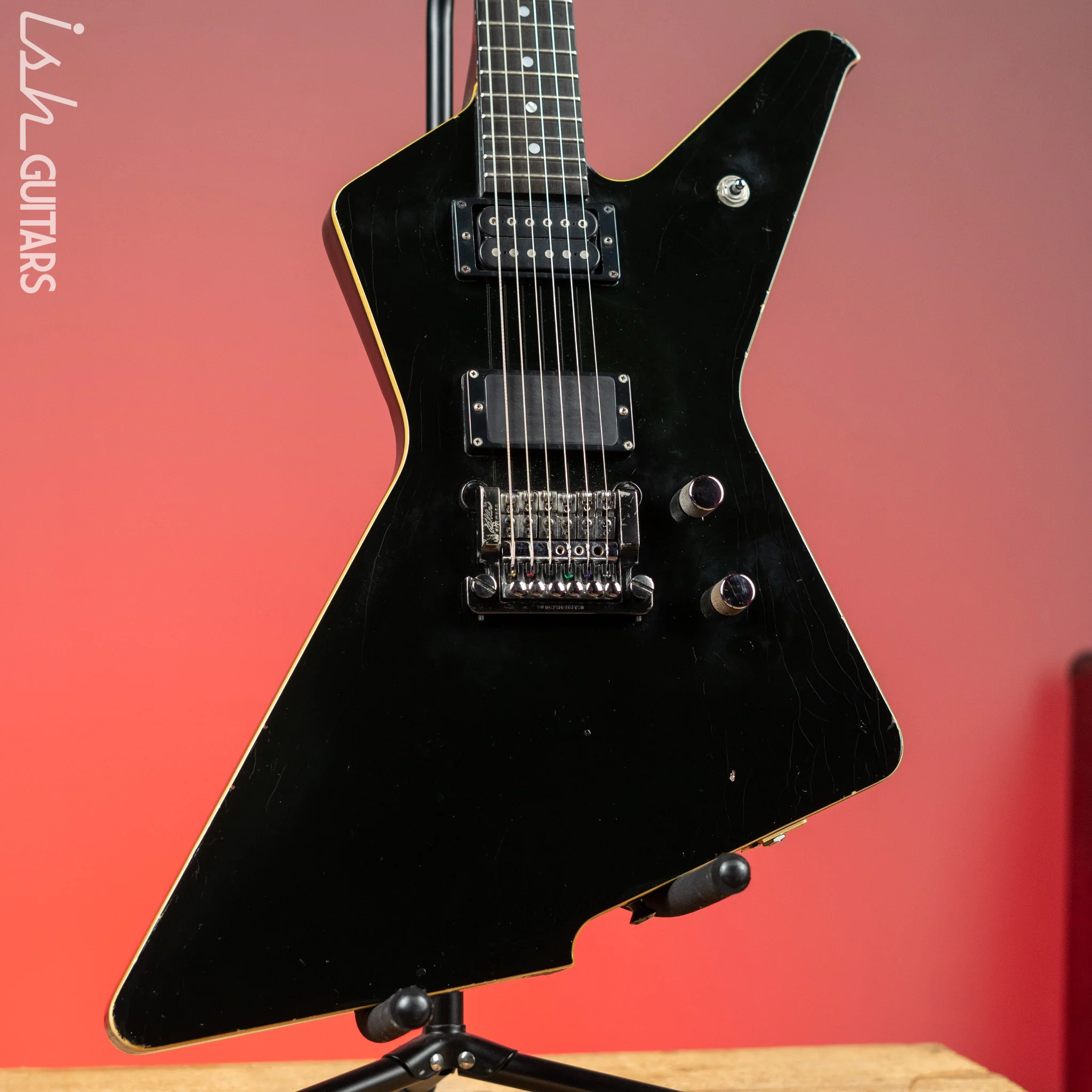 1986 Ibanez DT-500 Black - Signed & Owned/Stage Played by Karl Logan (Manowar)