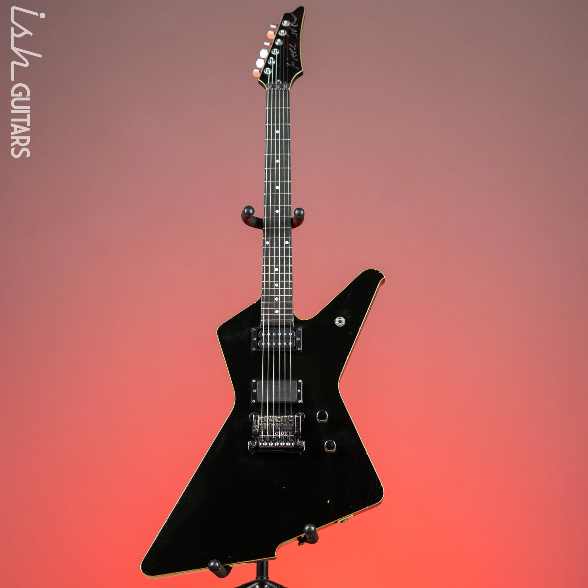 1986 Ibanez DT-500 Black - Signed & Owned/Stage Played by Karl Logan (Manowar) - Image 2