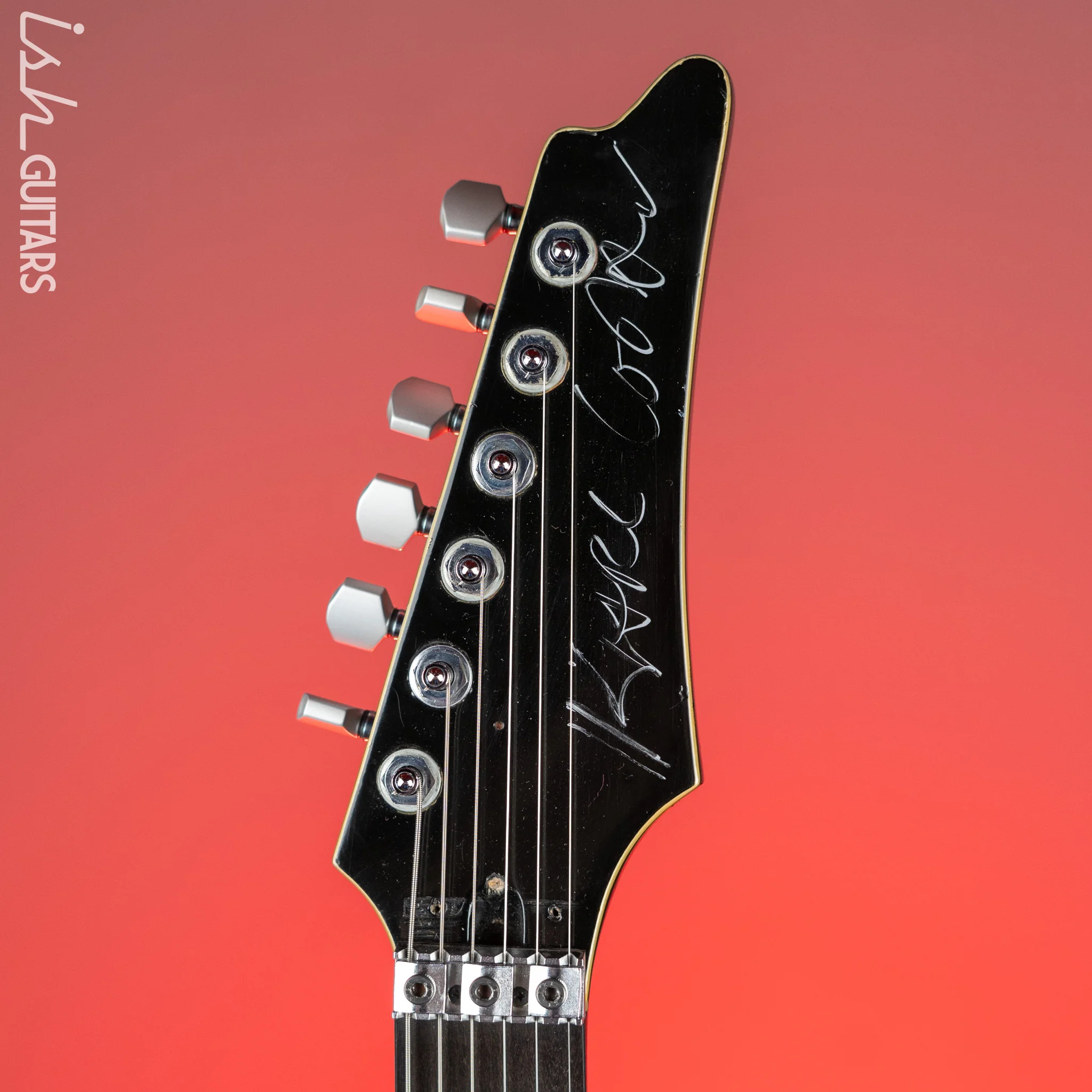 1986 Ibanez DT-500 Black - Signed & Owned/Stage Played by Karl Logan (Manowar) - Image 6