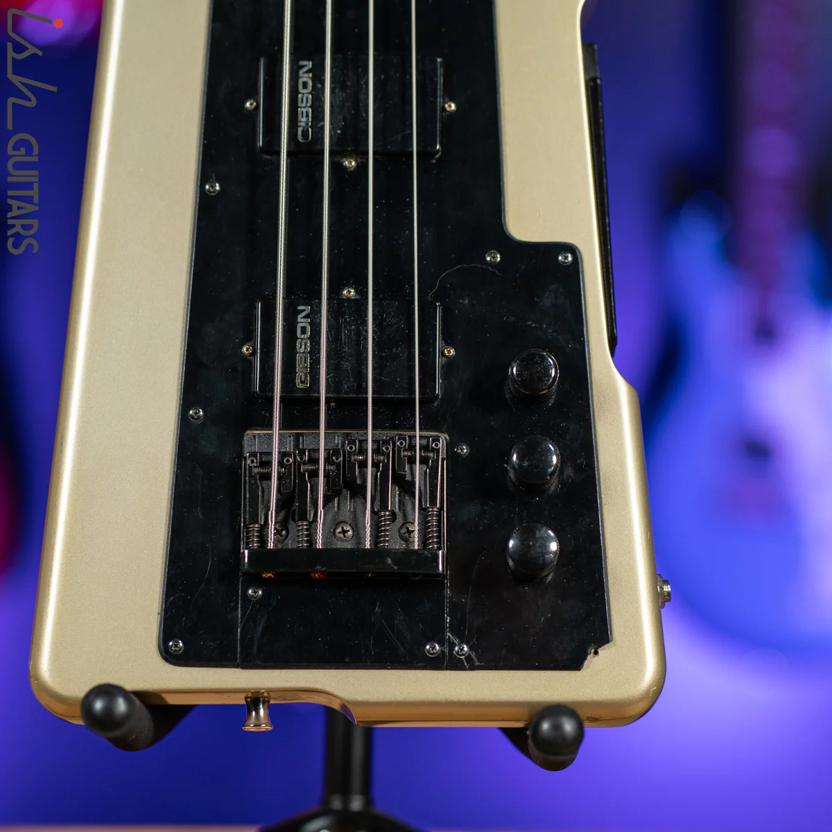 1987 Gibson 20/20 Ned Steinberger Bass Guitar RARE Silver Luna - Image 4