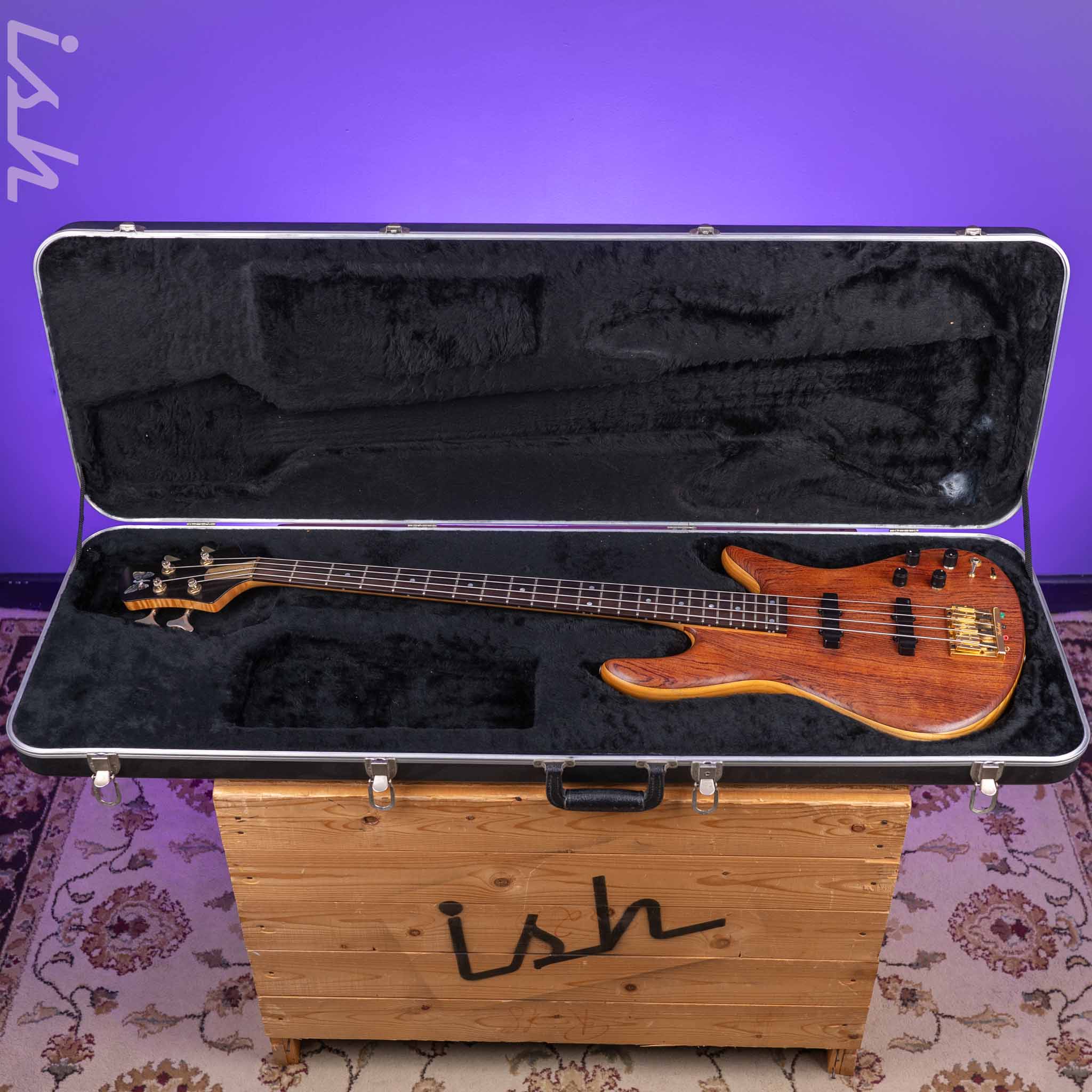 1988 Fodera Emperor 4-String Bass Bubinga Vintage Natural - Image 18