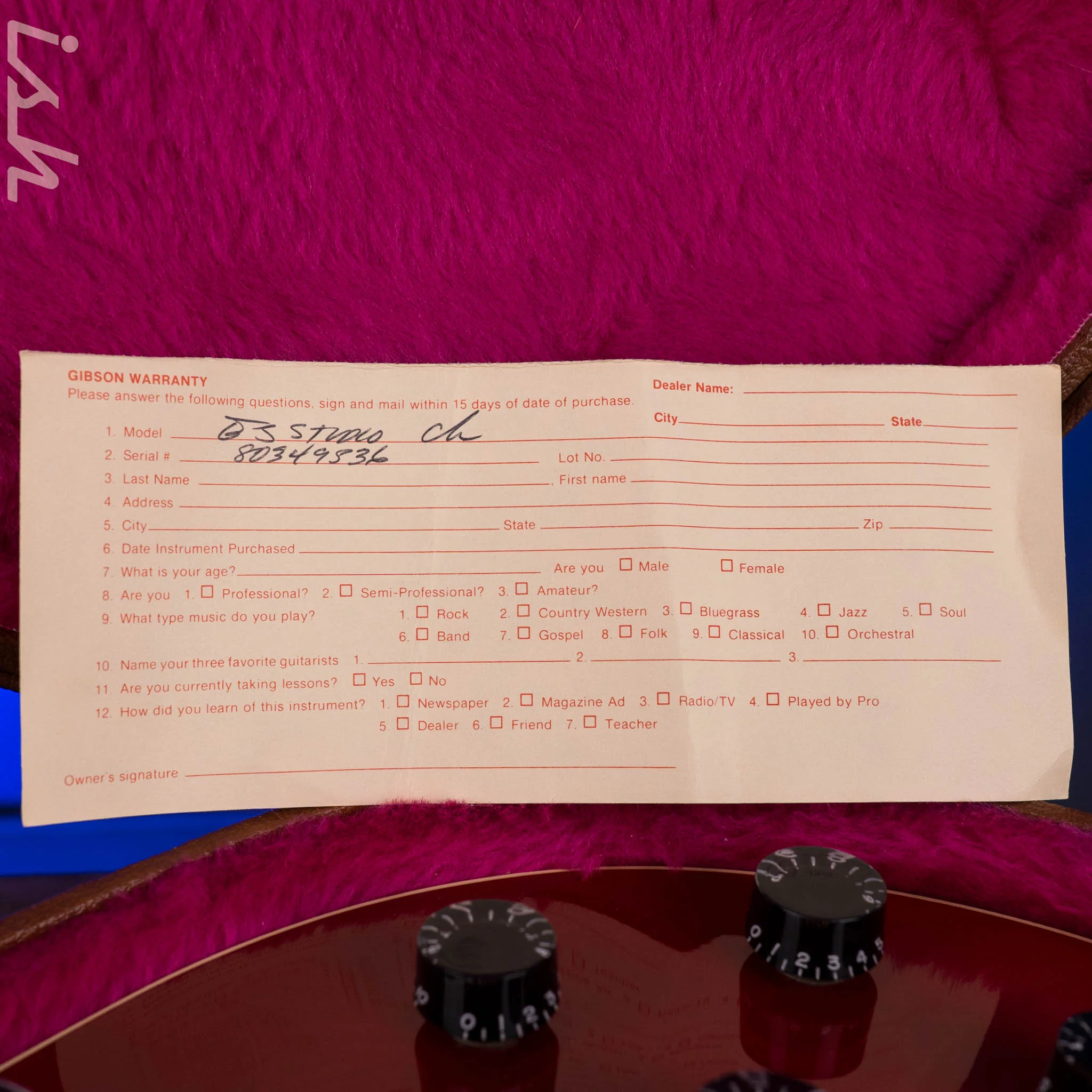 1989 Gibson ES-335 Studio Cherry - Image 22