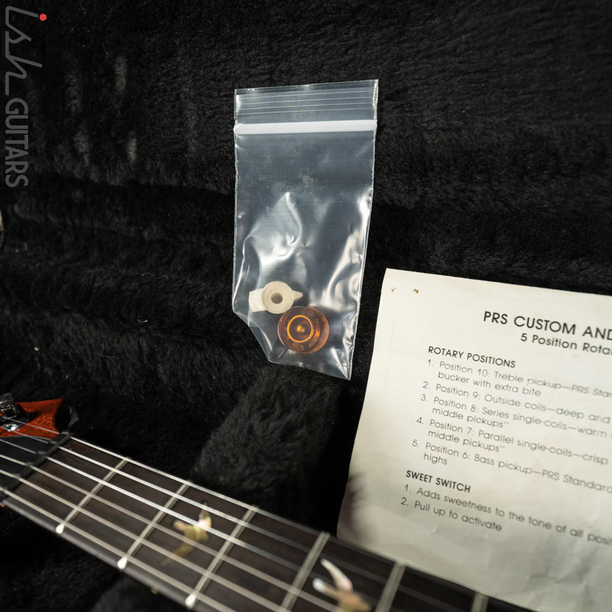 1989 PRS Custom 24 RARE Factory 2 Piece Stoptail 10 Top Sunburst - Image 23