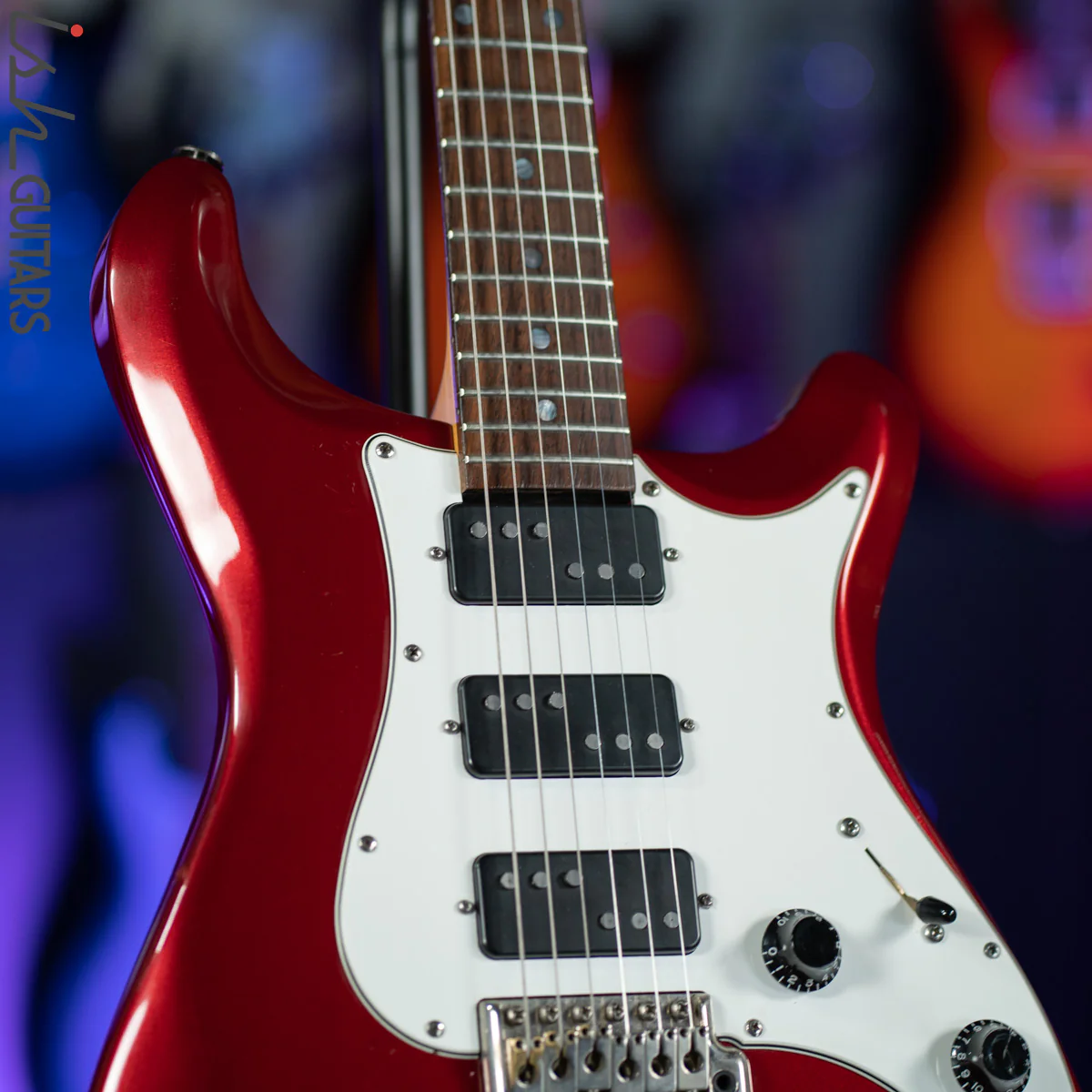 1990 PRS EG3 Candy Apple Red Lindy Fralin "Domino" Pickups - Image 7