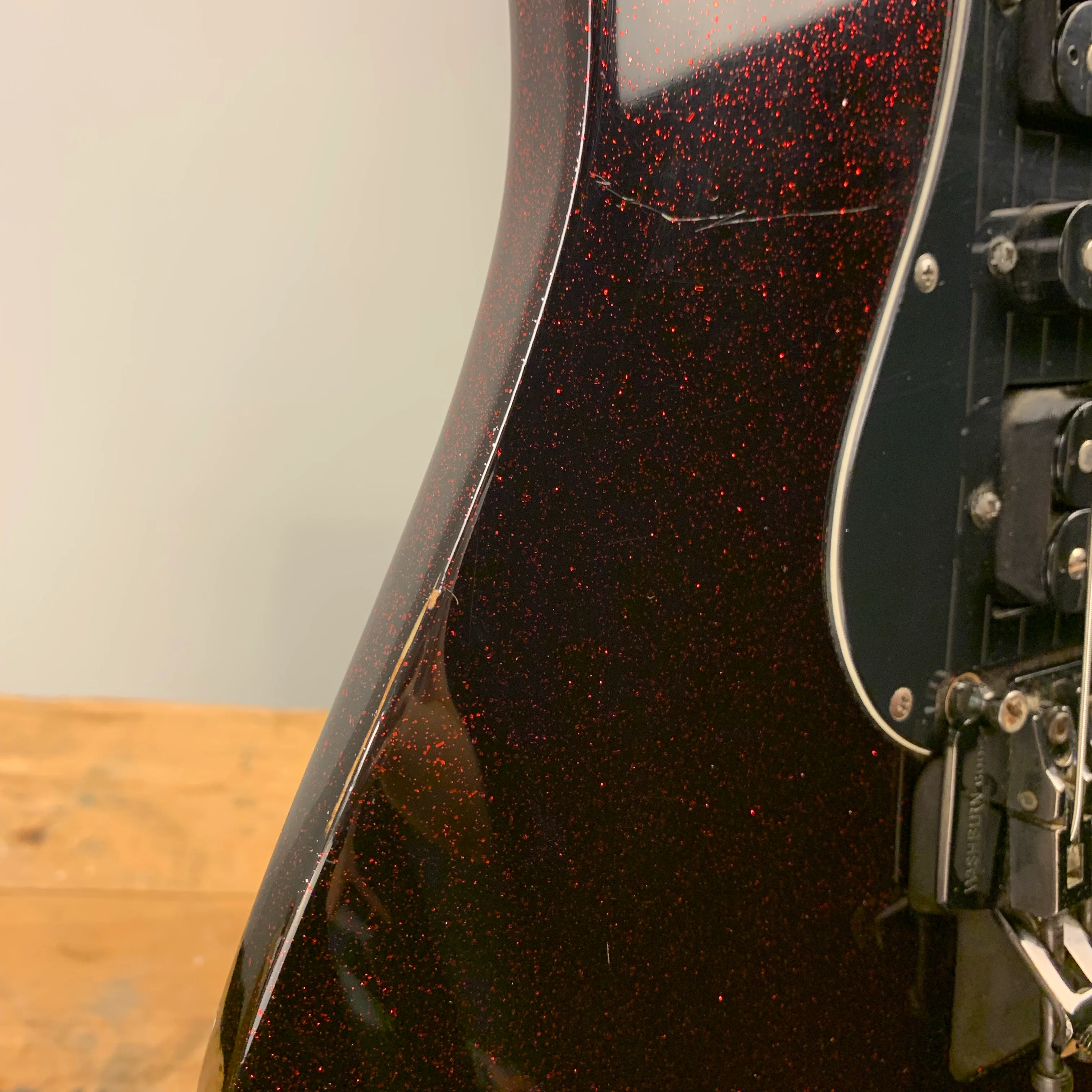 1990s Washburn MG-44 Black Cherry Sparkle - Image 19