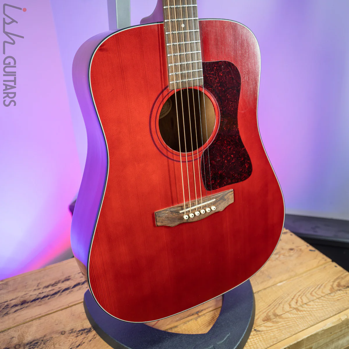 1995 USA Guild D4 HR Wine Red RARE - Image 5
