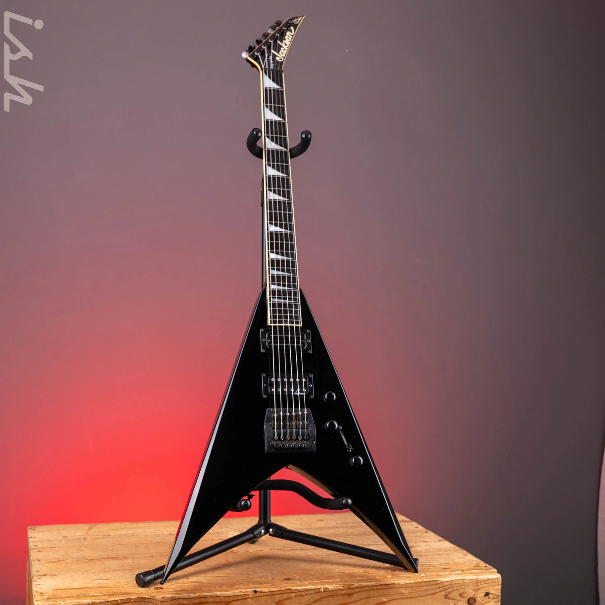 1995 Jackson Dave Mustaine King V Pro Black - Image 2