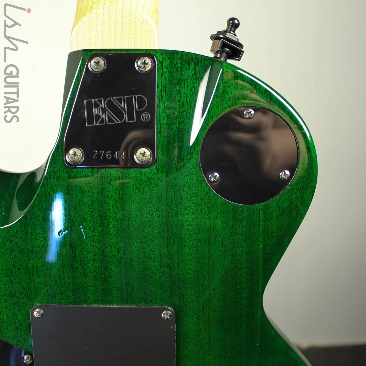 1997 ESP Eclipse Custom Floyd Rose Translucent Emerald Green - Image 7