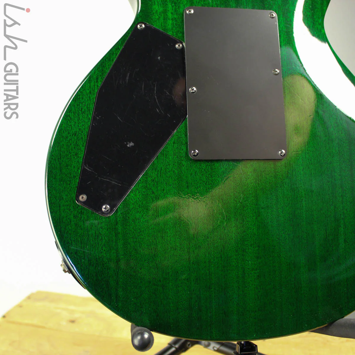 1997 ESP Eclipse Custom Floyd Rose Translucent Emerald Green - Image 8