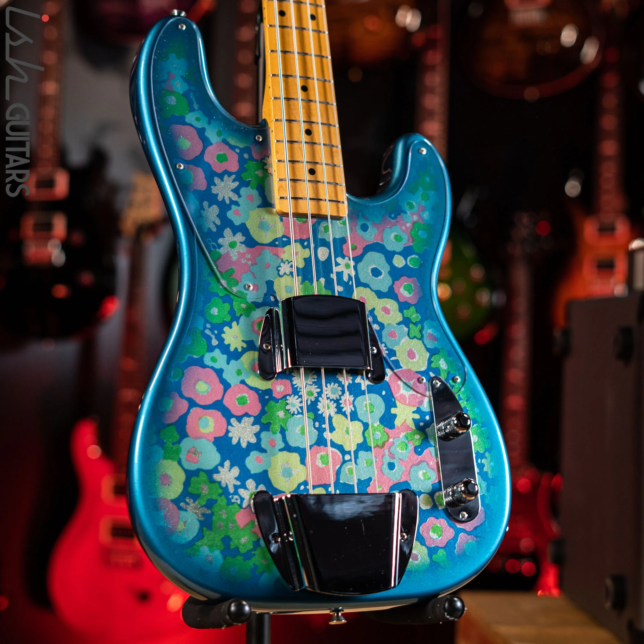 1999-2002 Fender 54’ Reissue Precision Bass MIJ Blue Flower