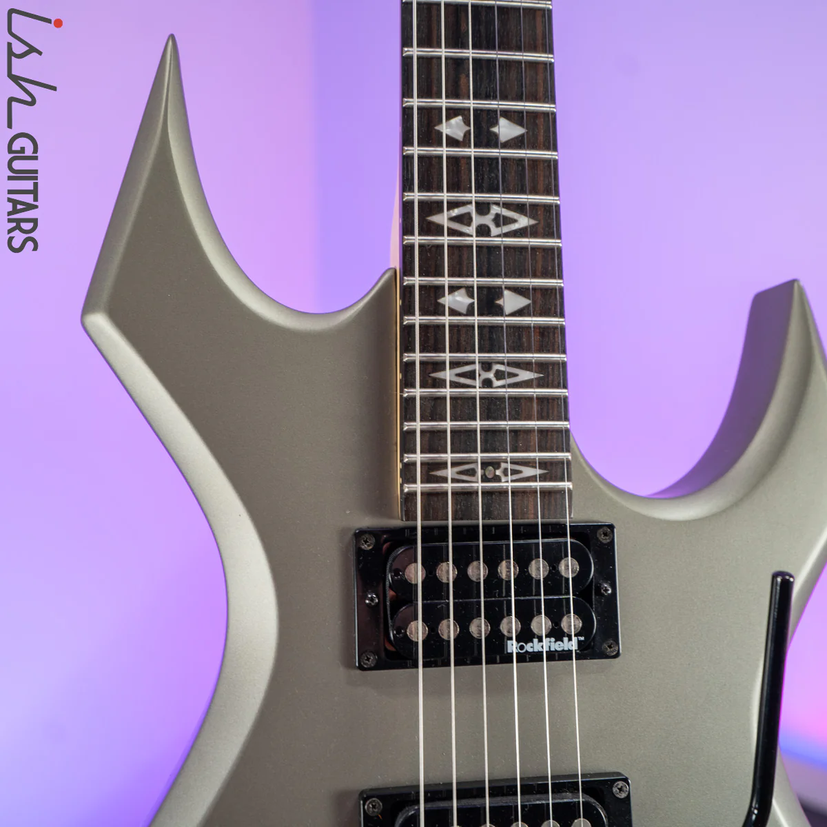 2000 B.C. Rich Dark Arts Warlock Silver/Grey - Image 3