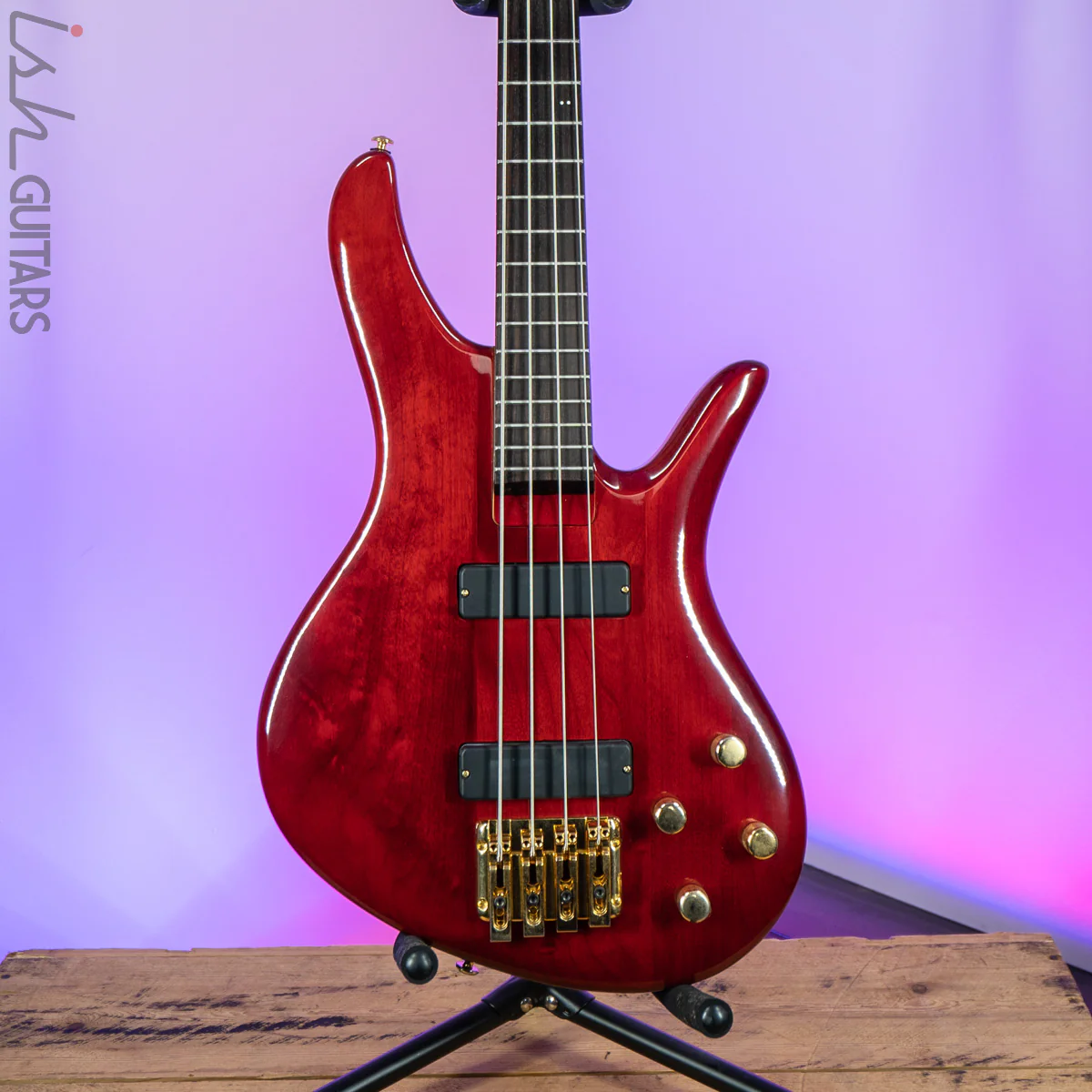 2000 Samick Bass Translucent Red
