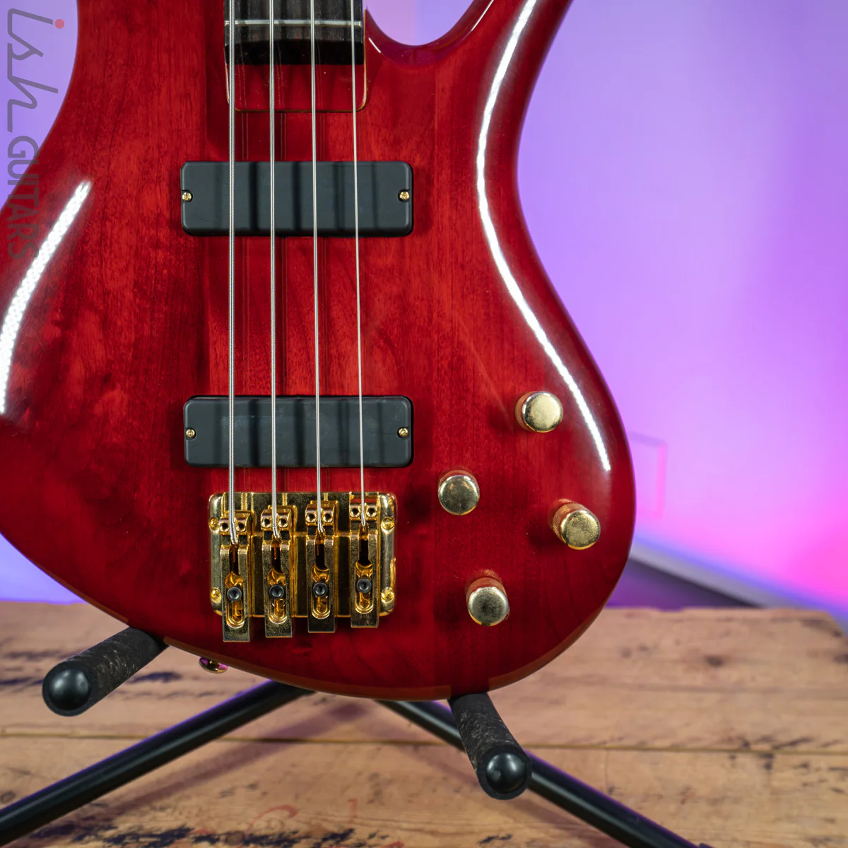 2000 Samick Bass Translucent Red - Image 4