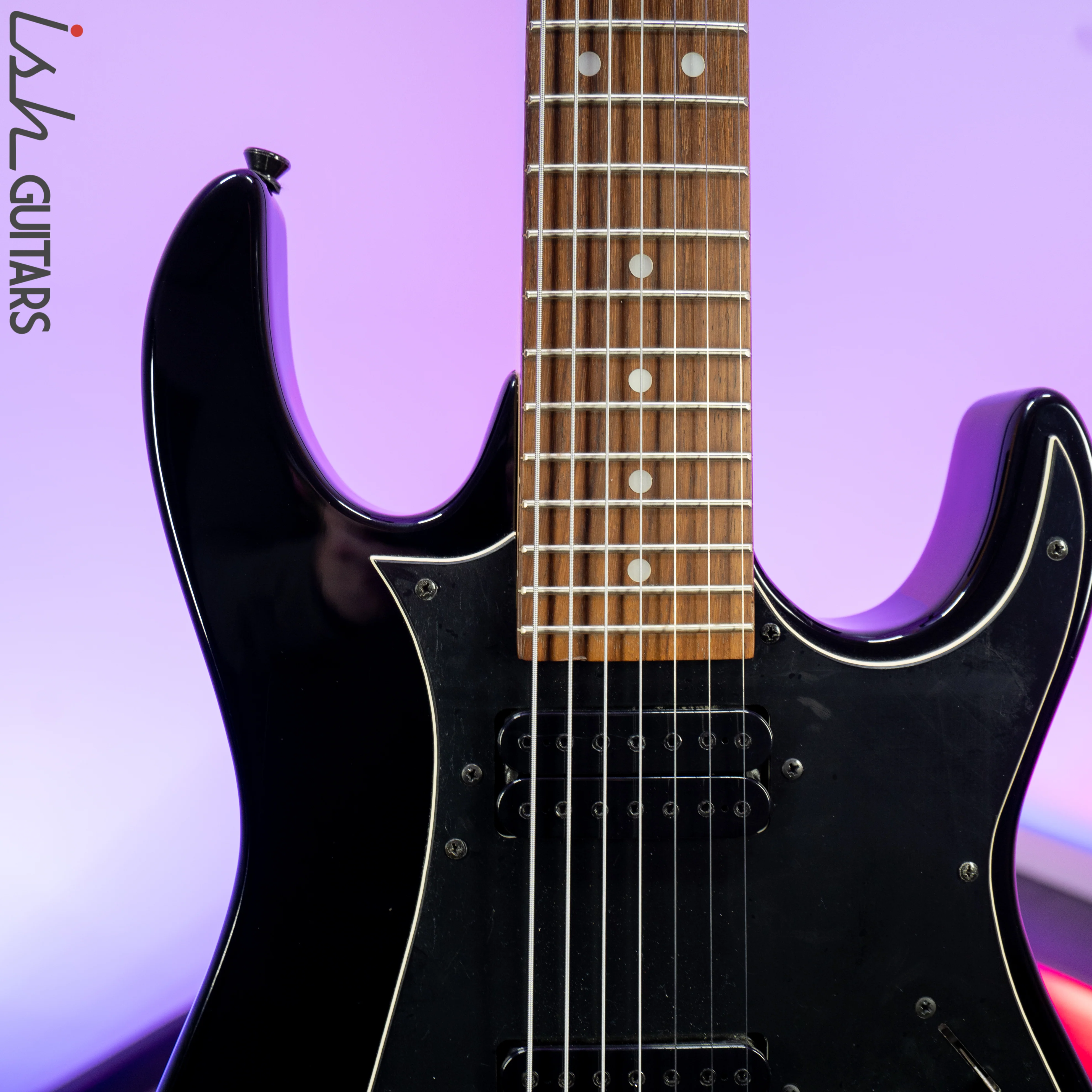 2000s Ibanez GIO 7 String Black - Image 3