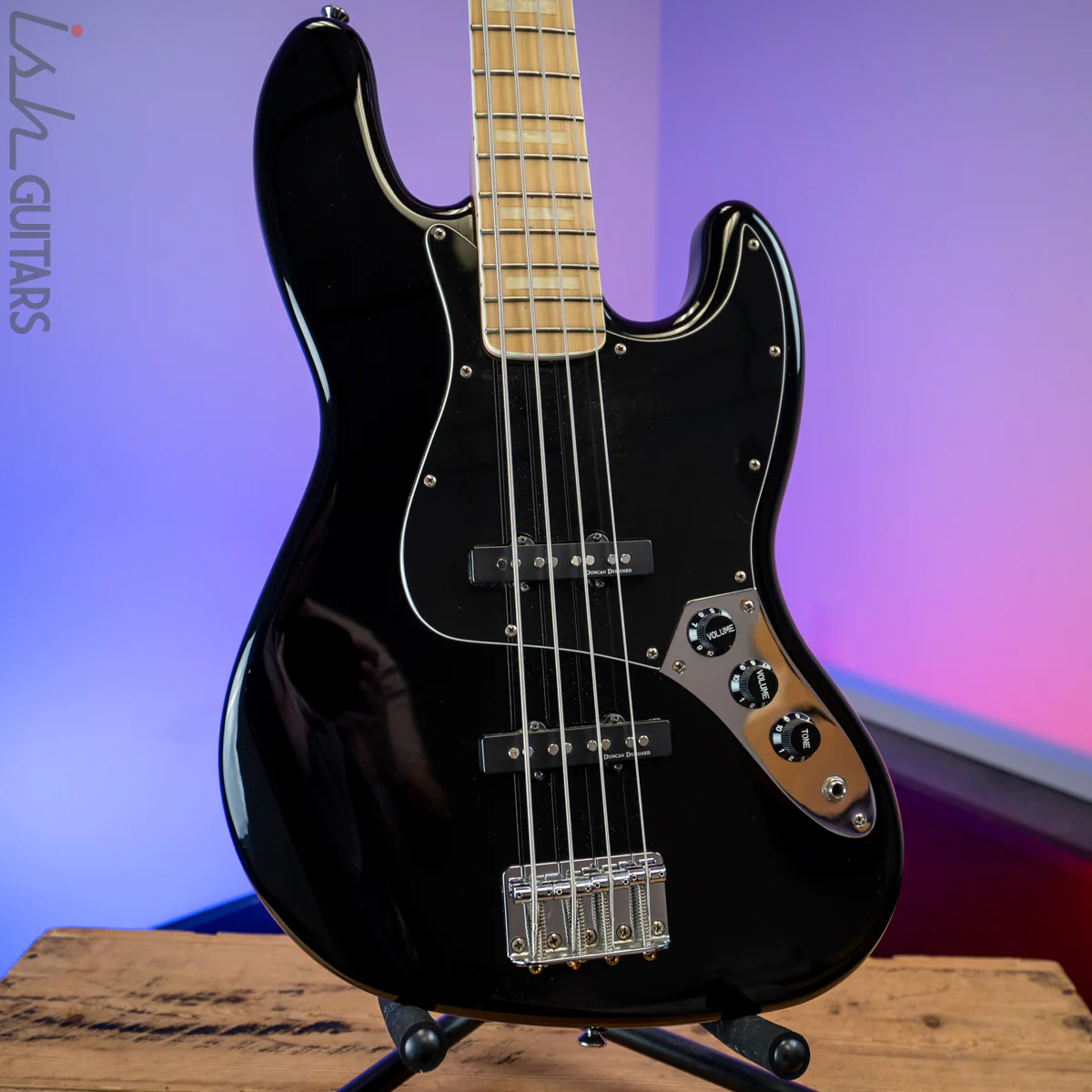 2000's Squier Vintage Modified Jazz Bass '77 Black