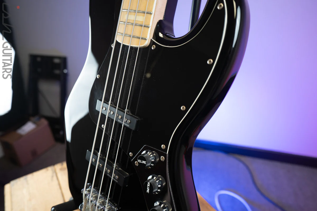 2000's Squier Vintage Modified Jazz Bass '77 Black - Image 13