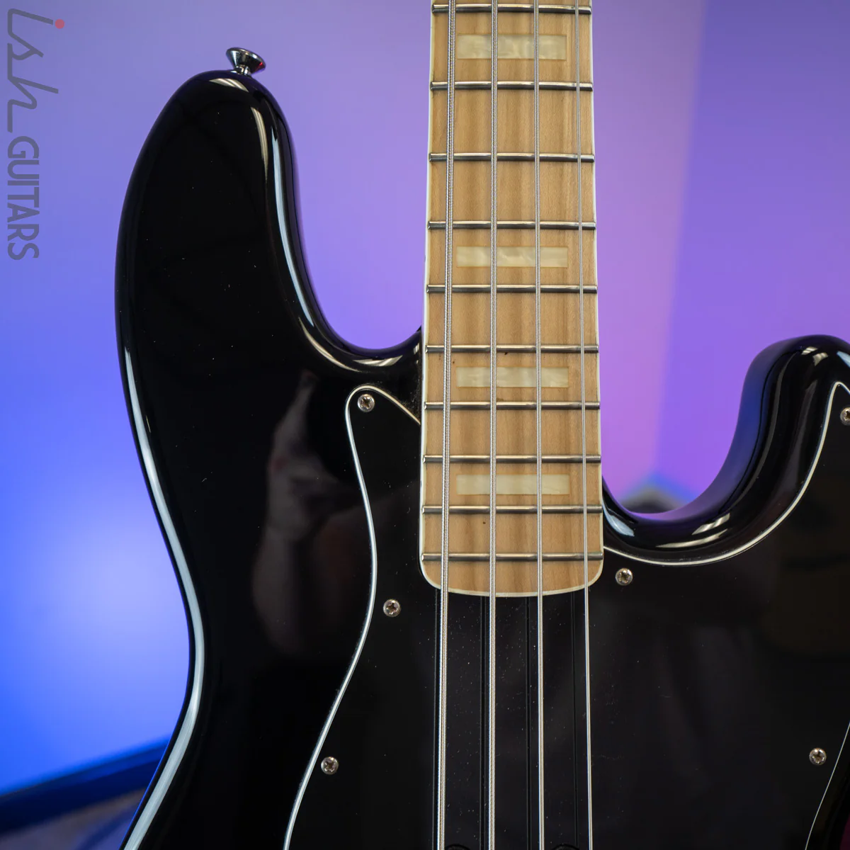 2000's Squier Vintage Modified Jazz Bass '77 Black - Image 3