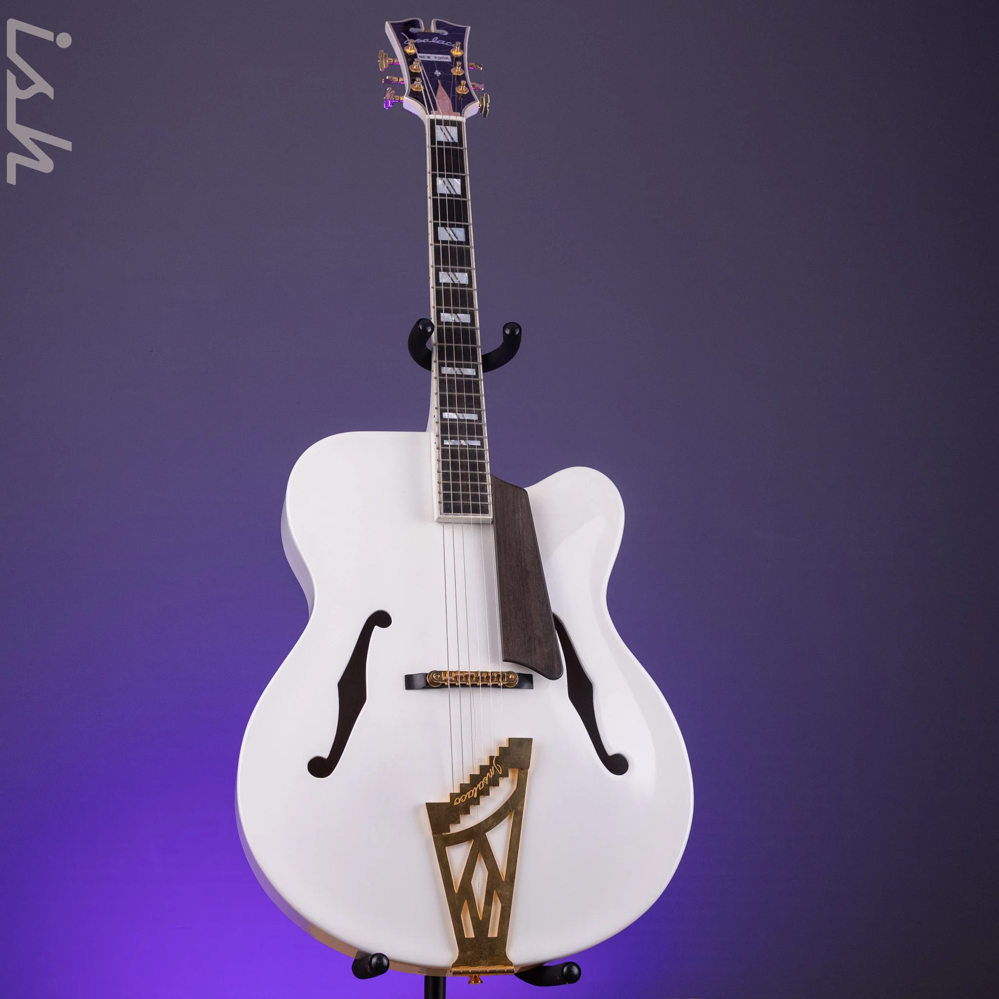 2002 Insalaco Archtop White - Image 2