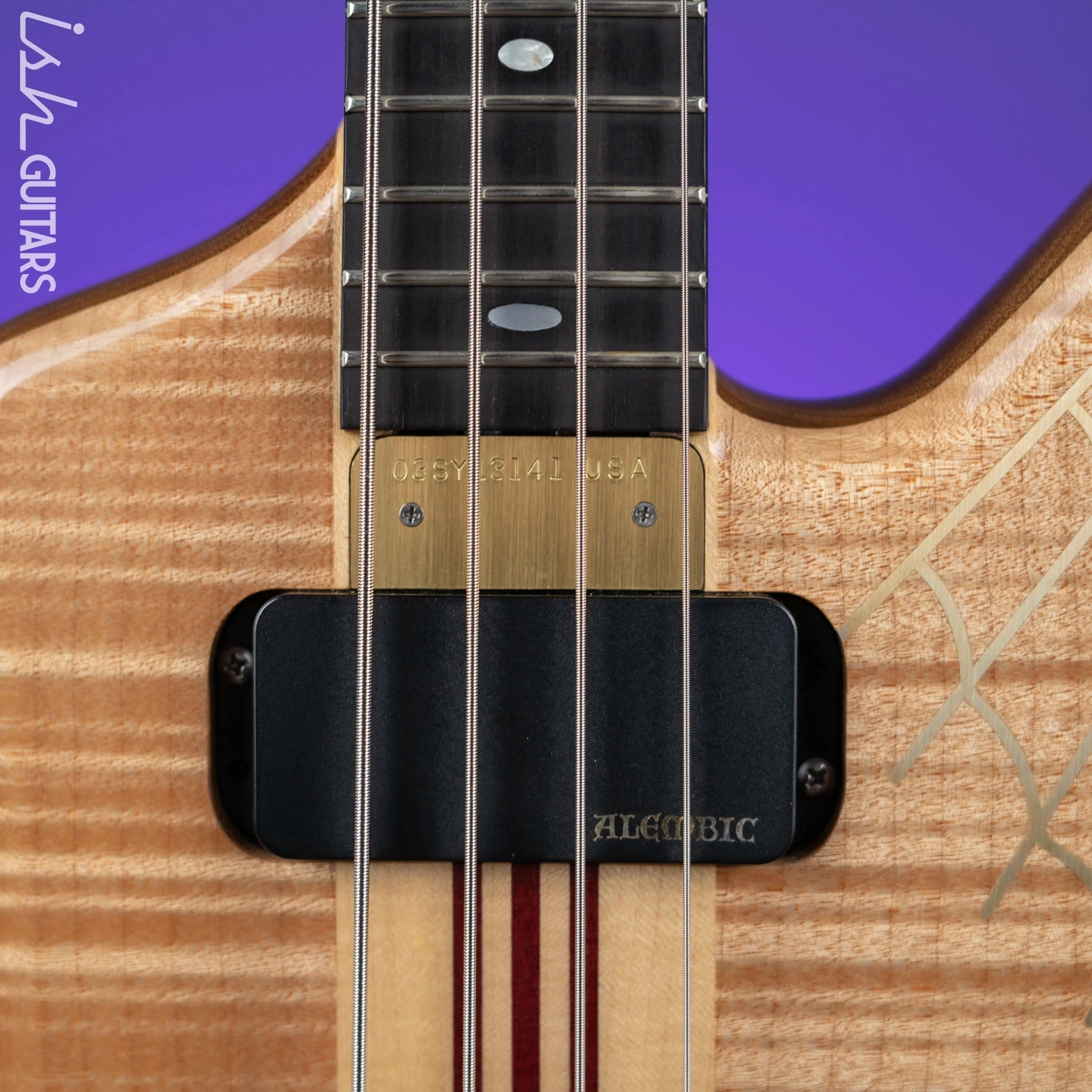 2003 Alembic Spyder John Entwistle 4-String Bass #7/50 Natural - Image 5