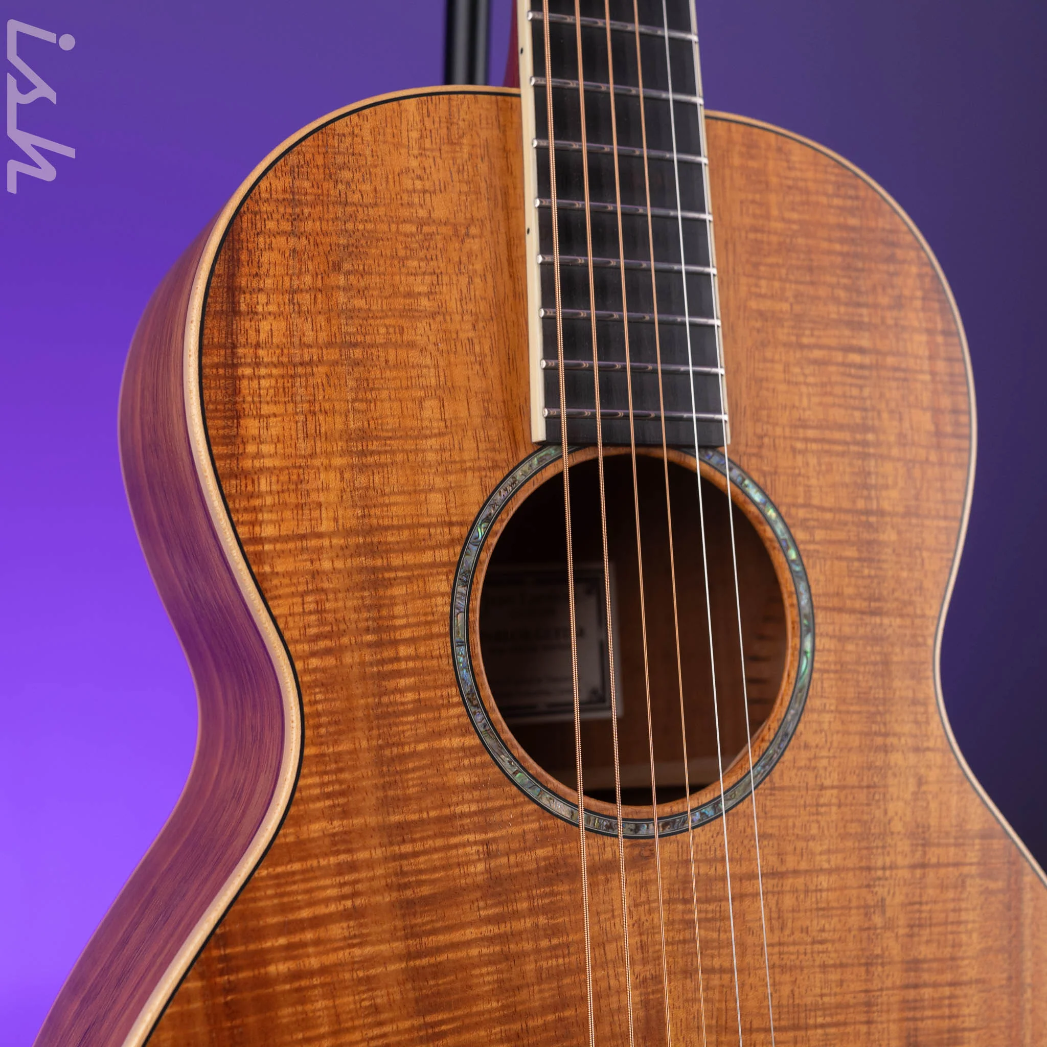 2003 Larrivee P-03K Koa Parlor Acoustic Guitar - Image 4