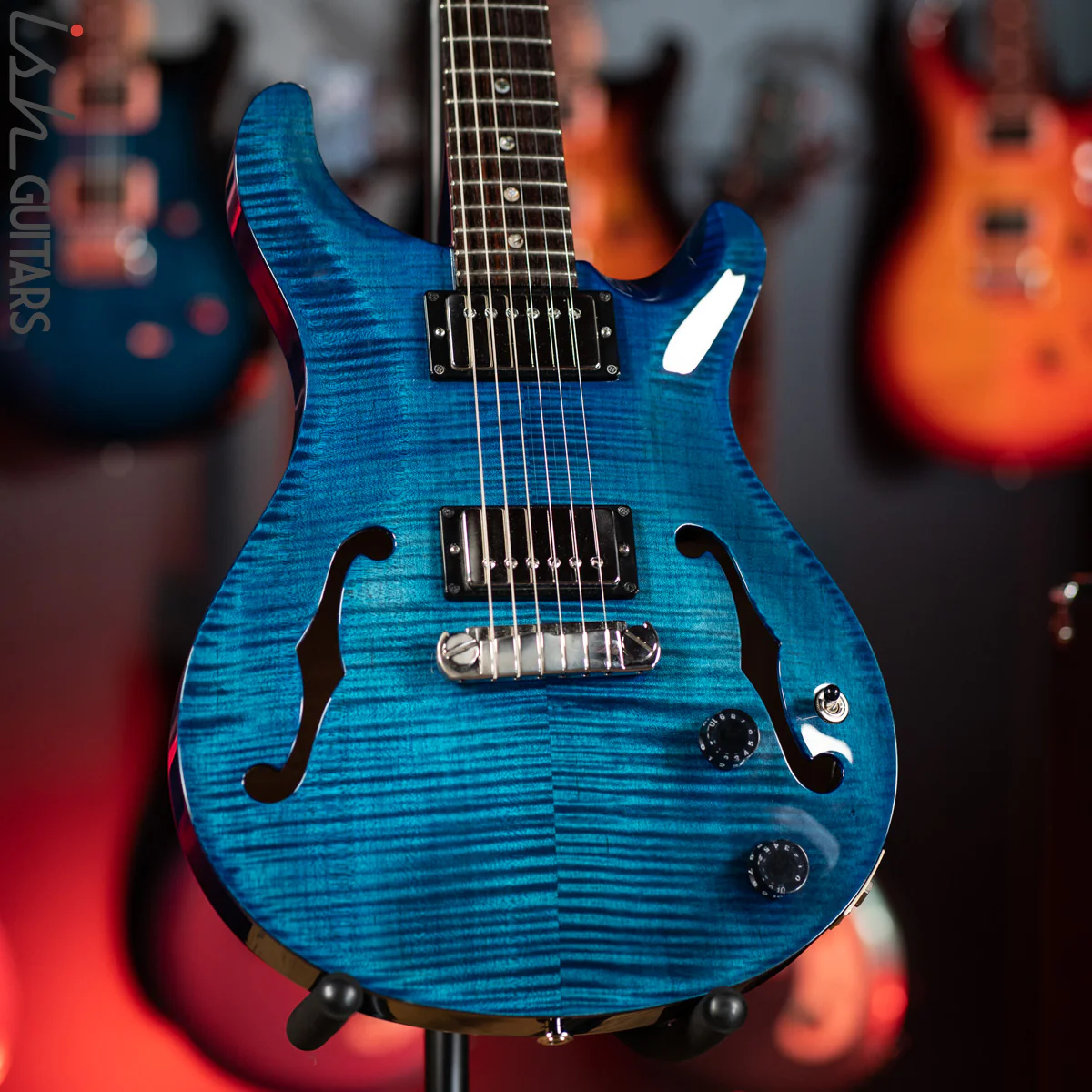 2003 PRS McCarty Hollowbody II Whale Blue 10 Top