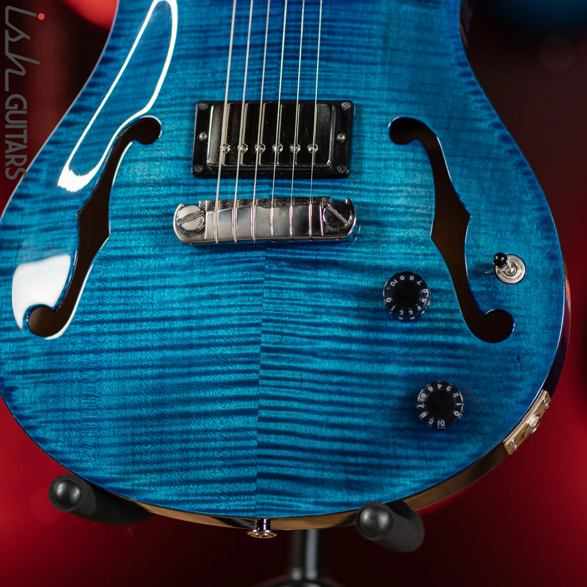 2003 PRS McCarty Hollowbody II Whale Blue 10 Top - Image 4