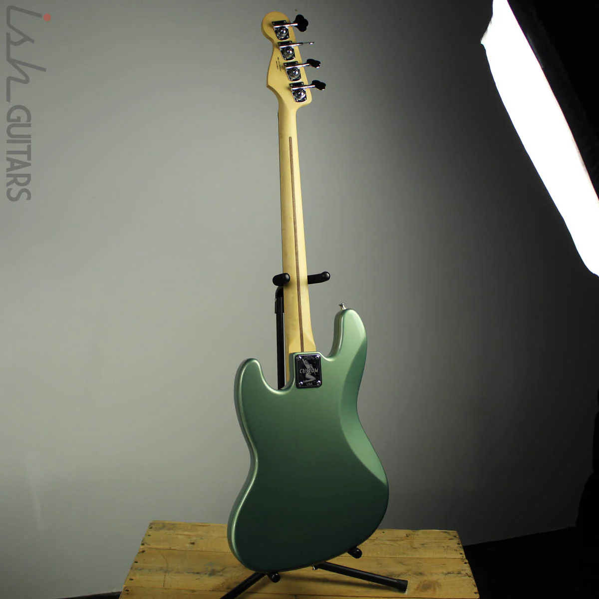 2004 Fender Jazz Bass Metallic Green 2018 Fender Neck - Image 7