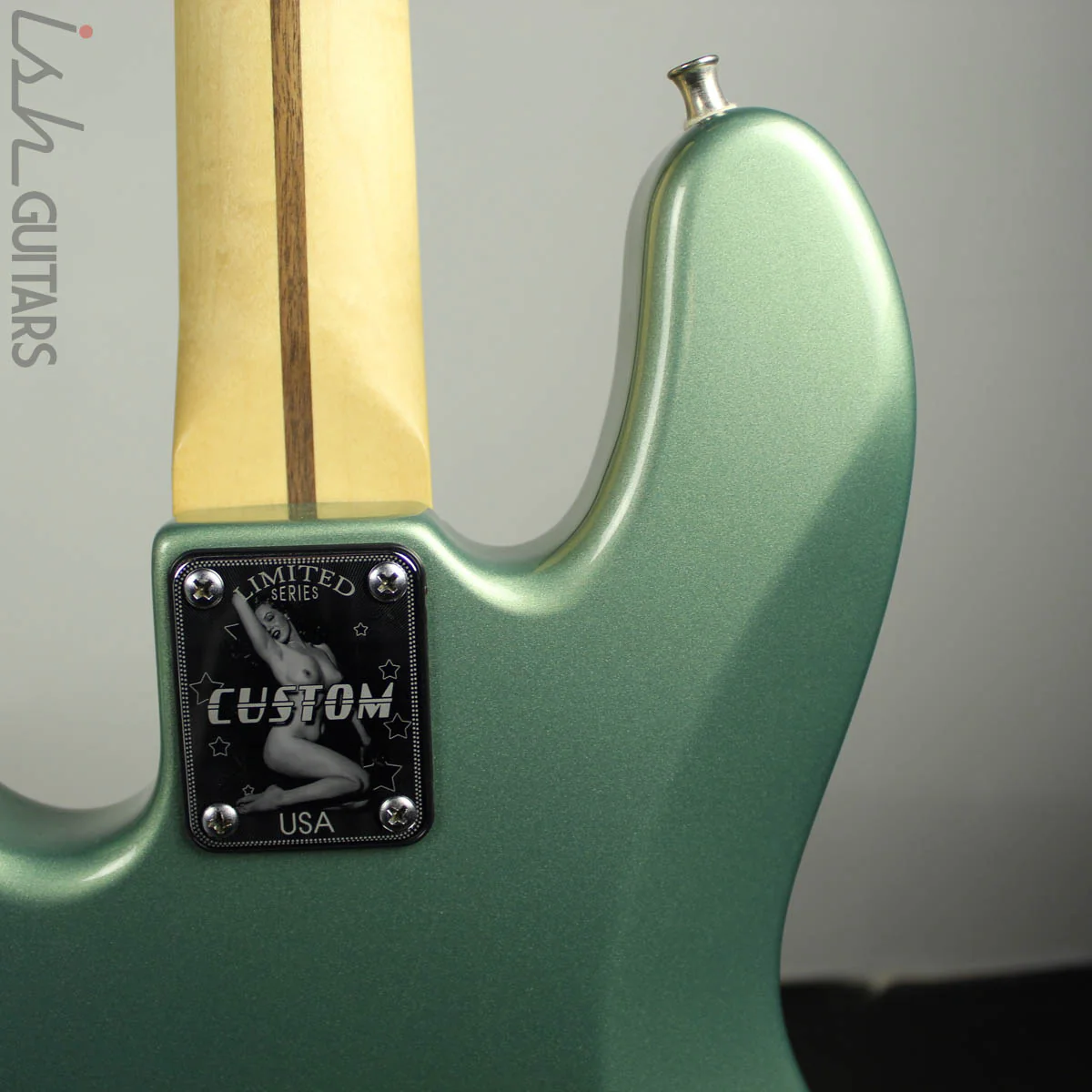 2004 Fender Jazz Bass Metallic Green 2018 Fender Neck - Image 9