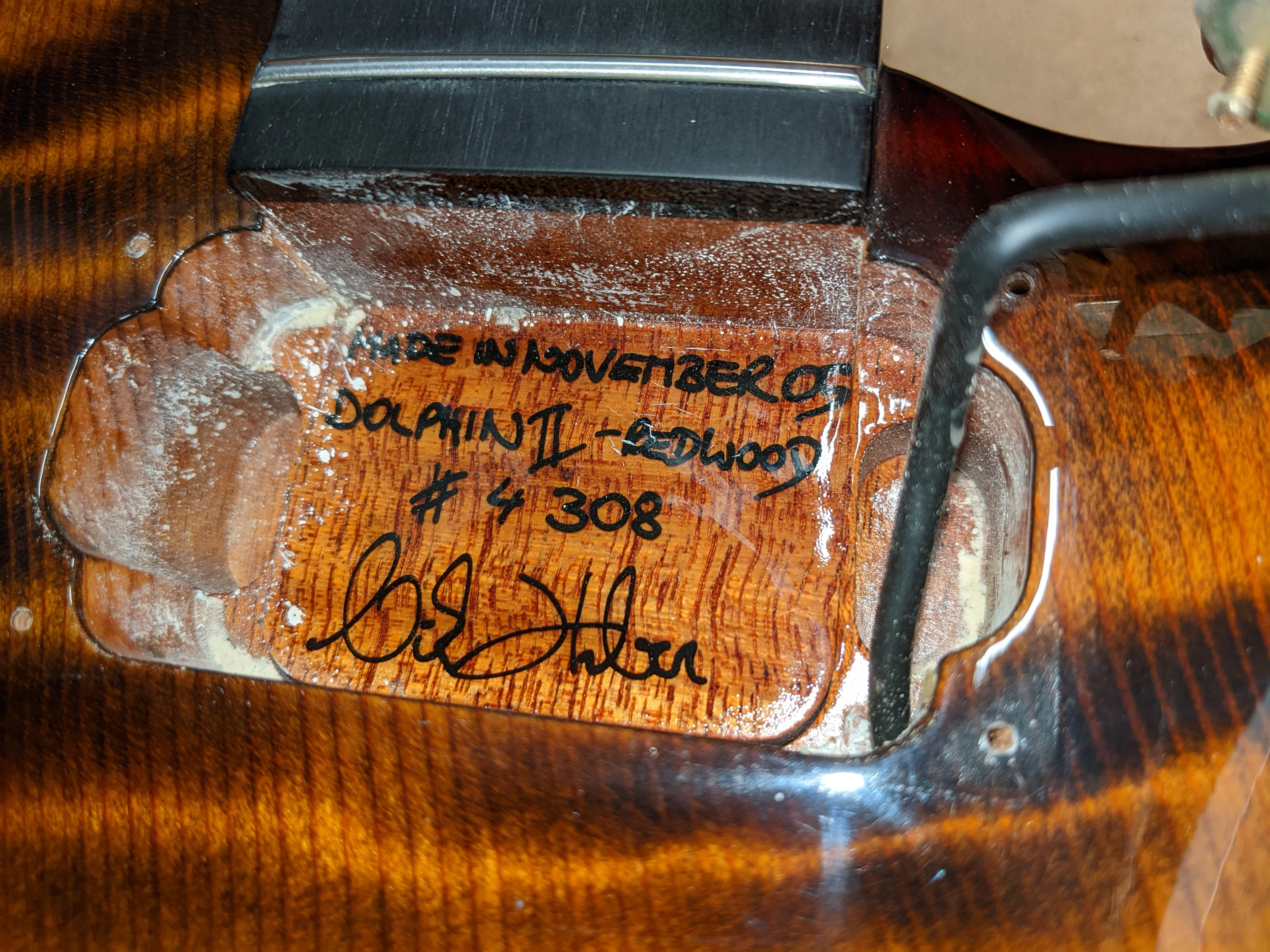 2004 Nik Huber Dolphin II Redwood Tigereye Burst - Image 17
