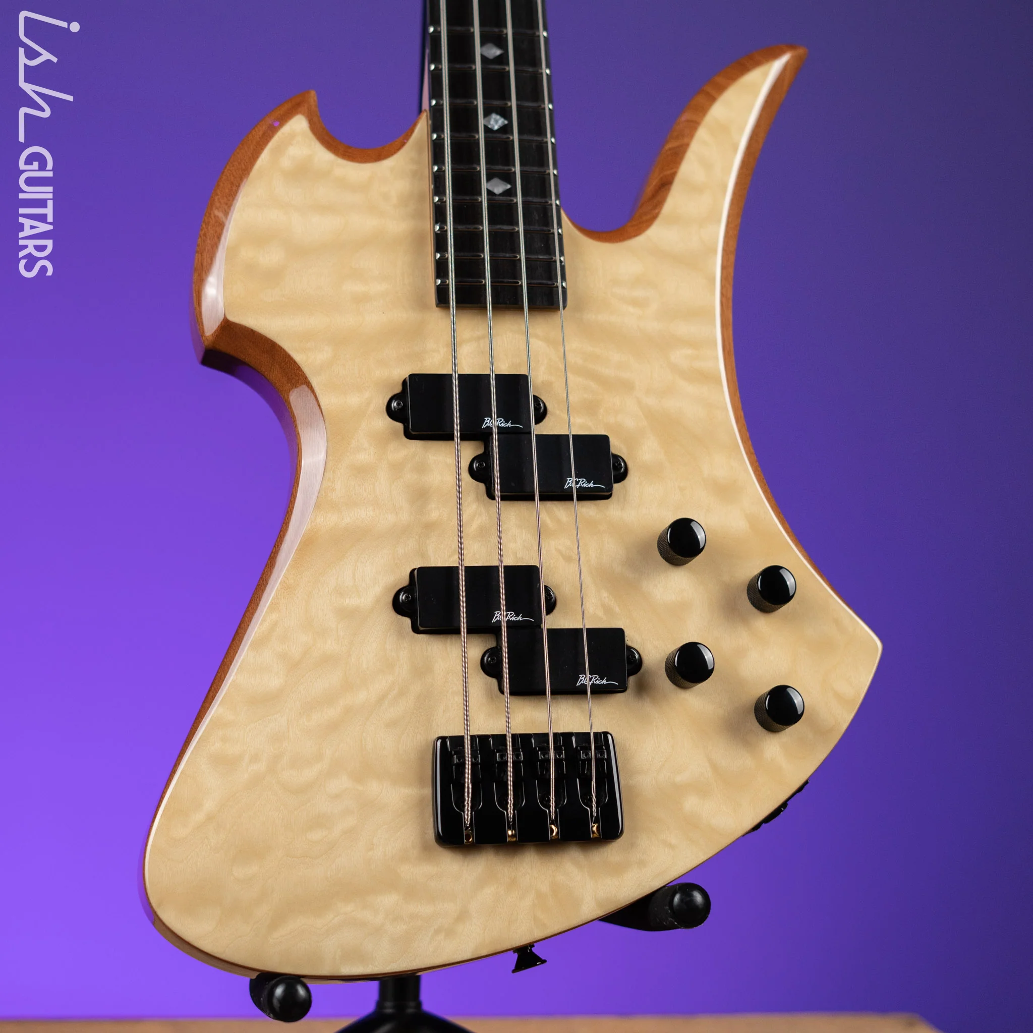 2005 BC Rich Mockingbird NJ Series Bass Guitar Natural