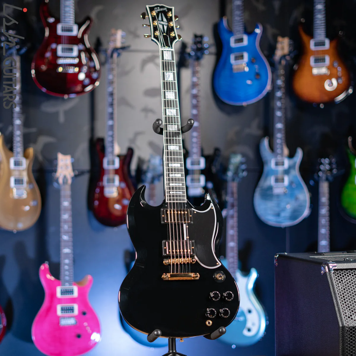2017 Gibson SG Custom Shop Black - Image 2