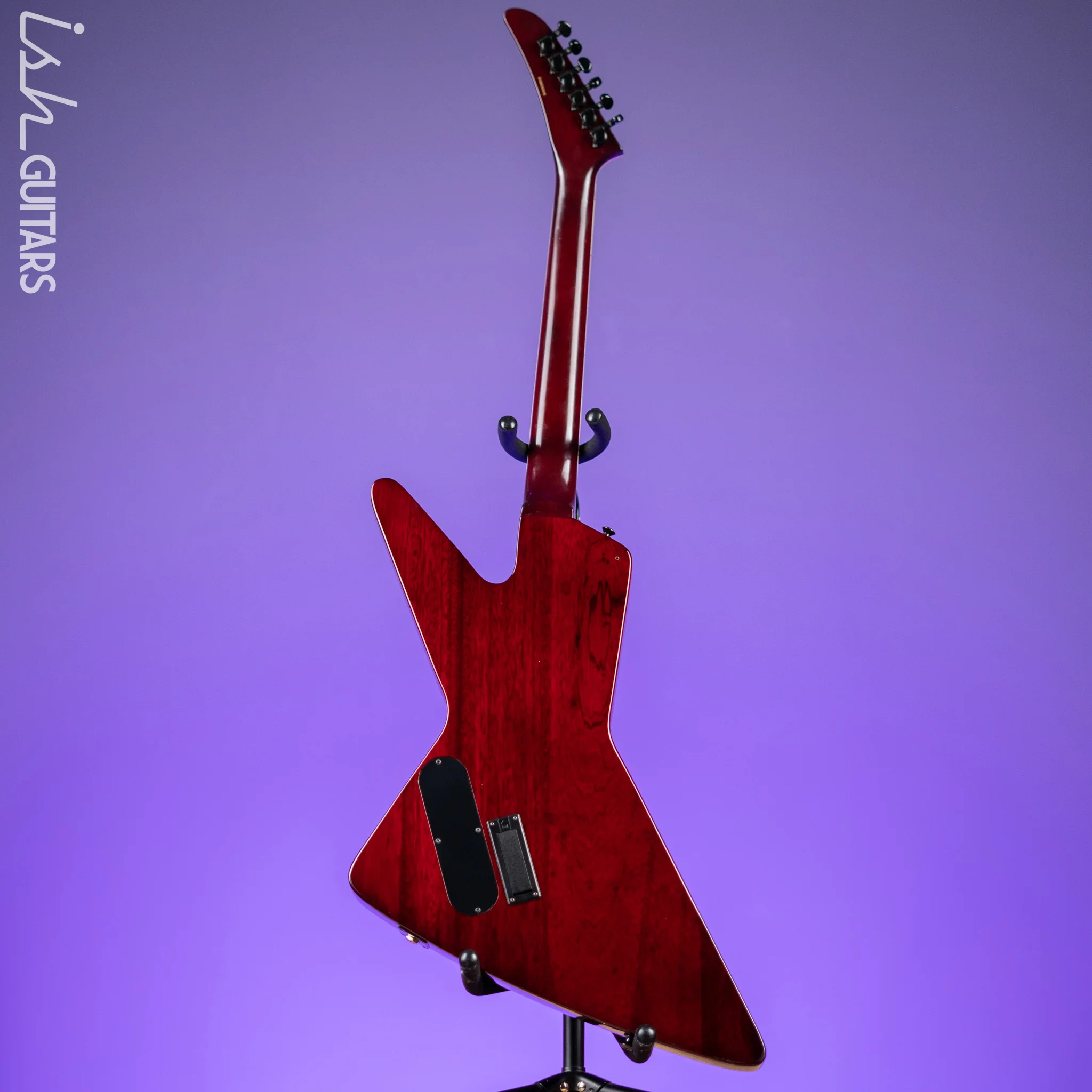 2008 Epiphone Prophecy Futura Custom Explorer Black Cherry - EMG PA-2 Preamp - Image 9