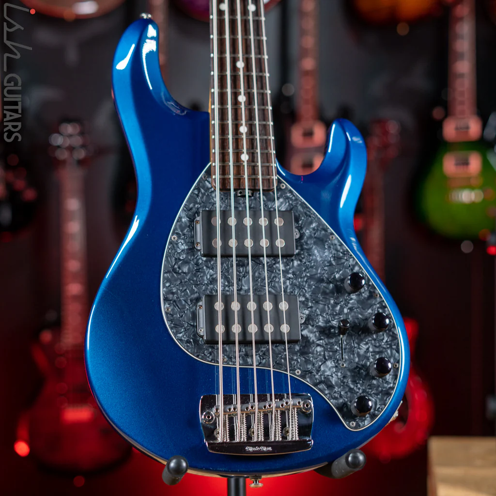 2008 Ernie Ball Music Man Stingray 5 HH Blue Pearl