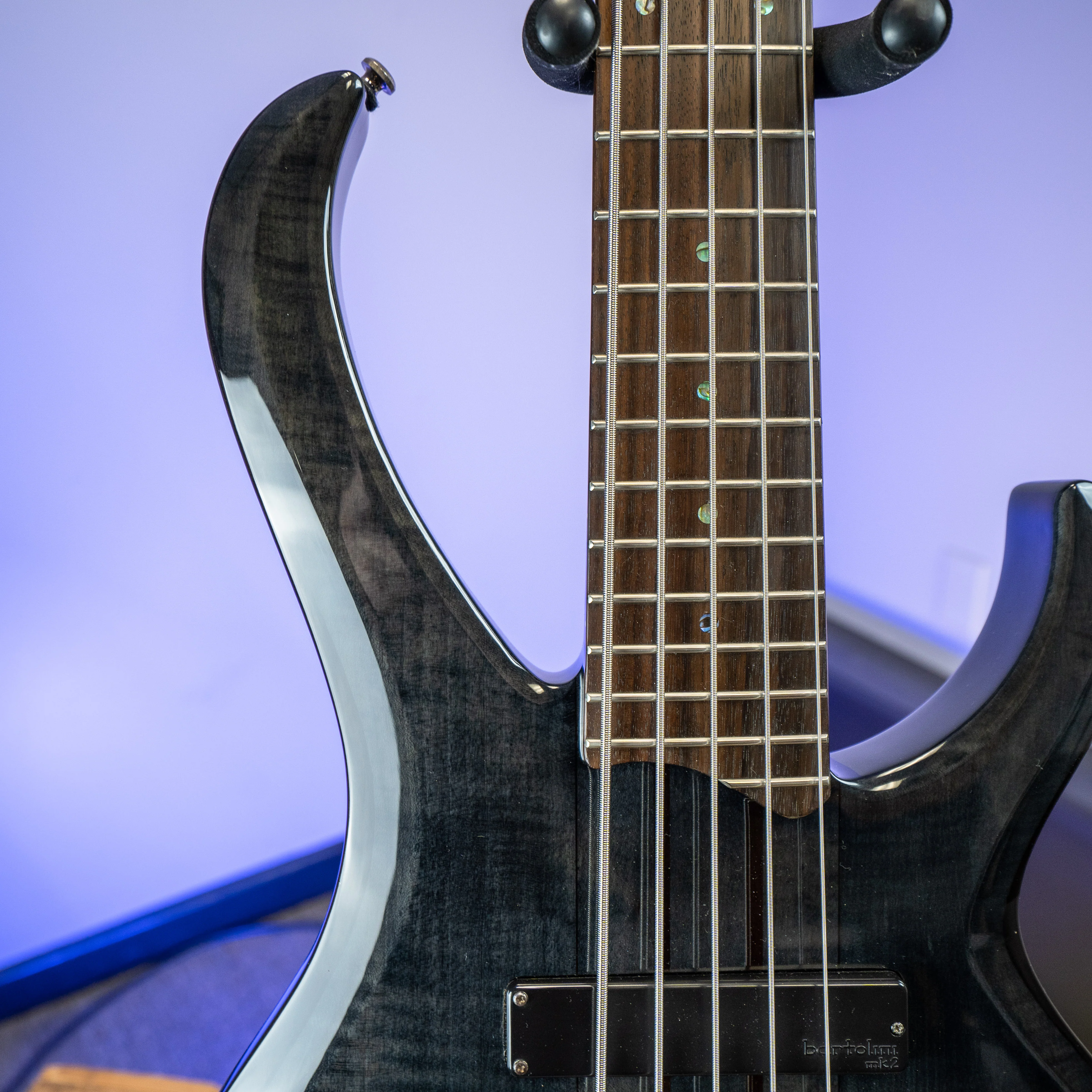 2008 Ibanez BTB575 Trans Gray 5 String Bass - Image 3