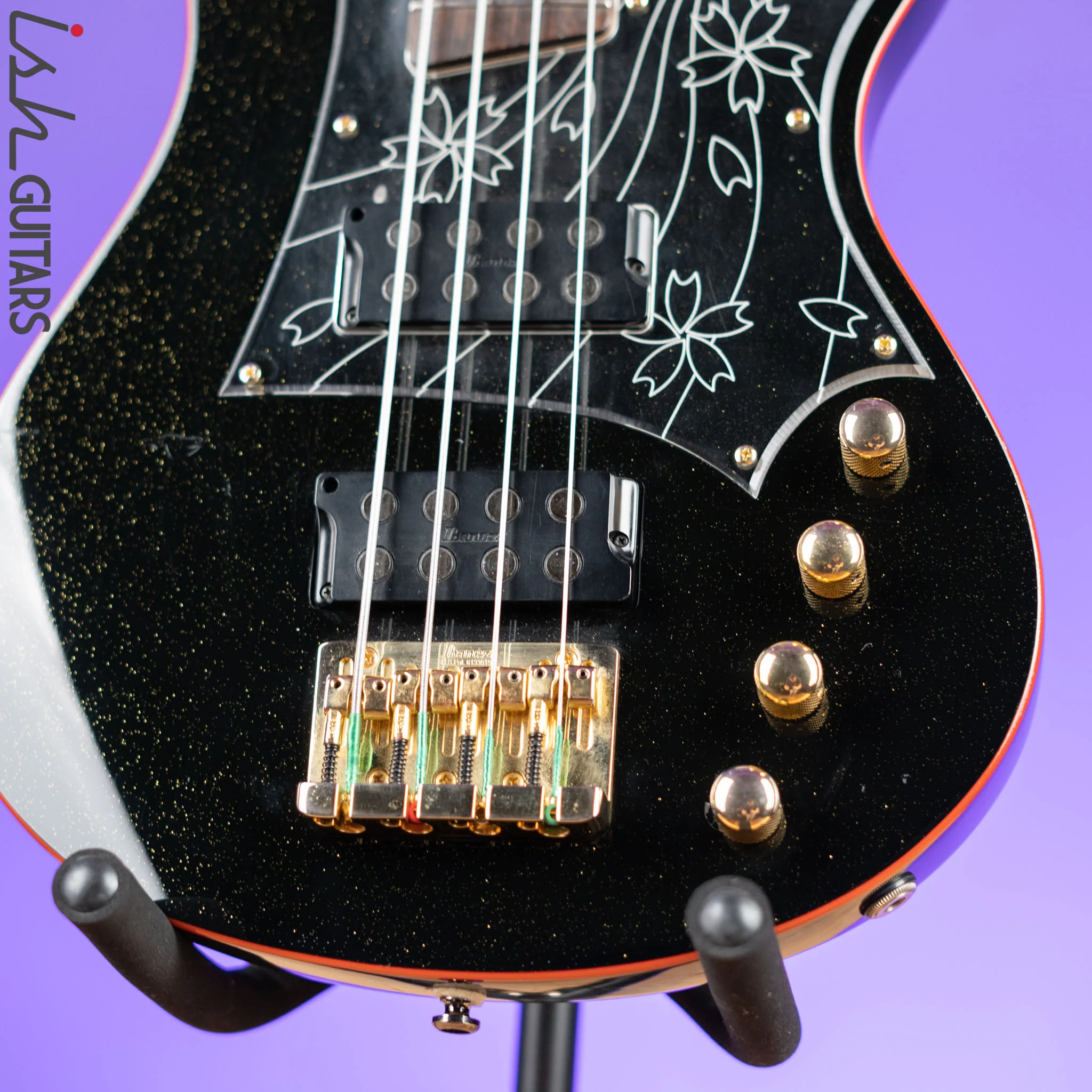 2008 Ibanez SRX08 LTD Bass Guitar Black Sparkle - Image 4
