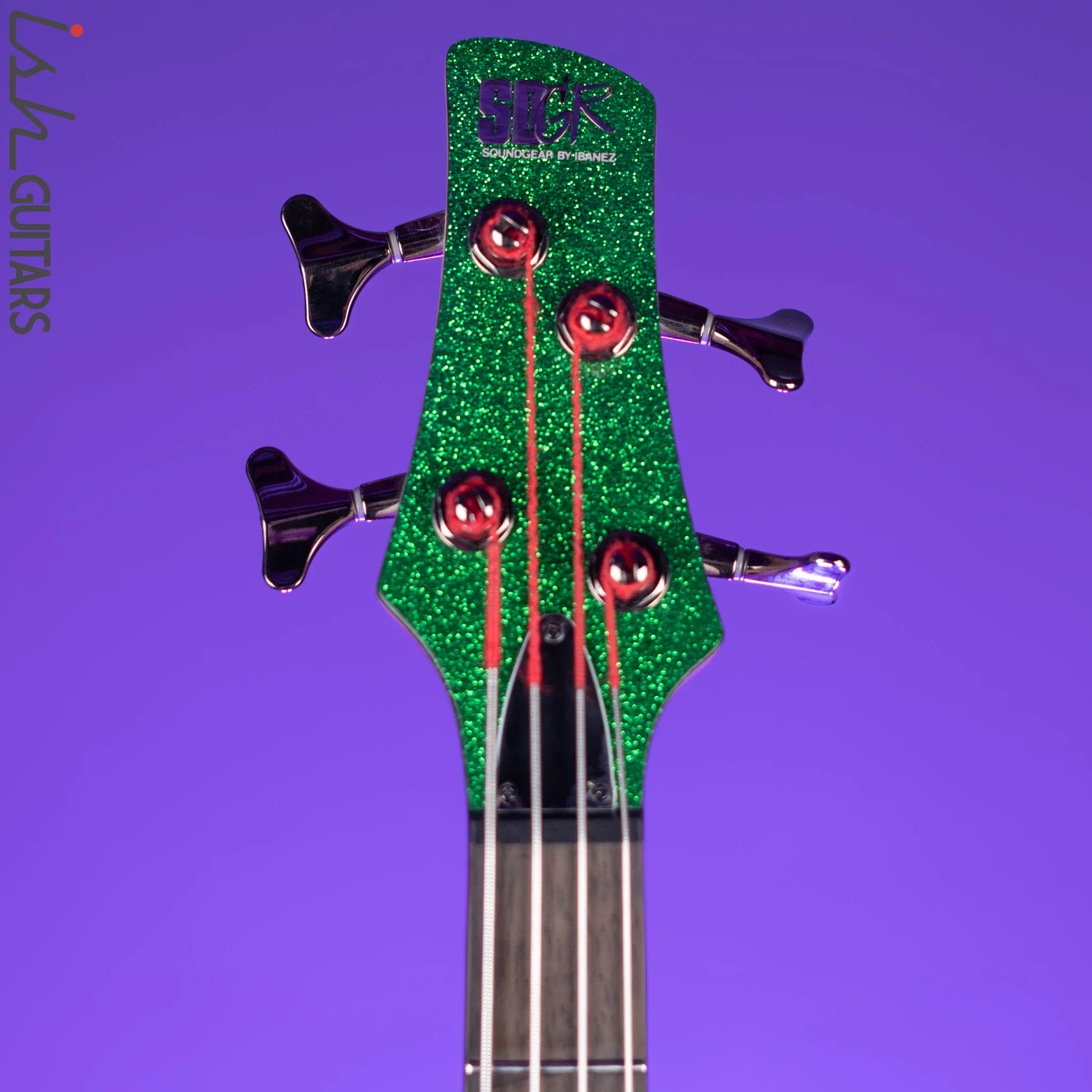2009 Ibanez SR300 Bass Guitar Green Sparkle - Image 5