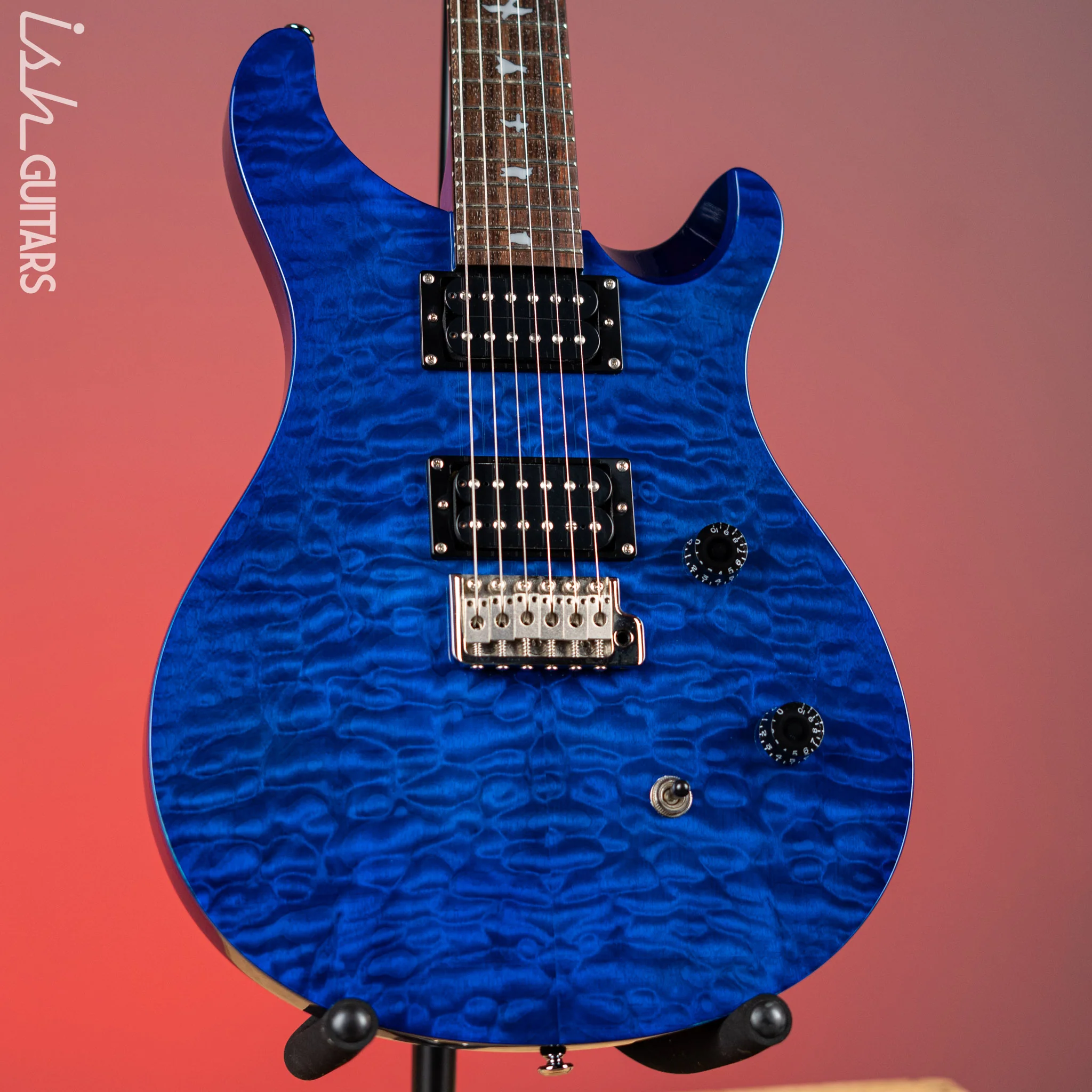 2009 PRS SE Custom 24 Quilt Blue