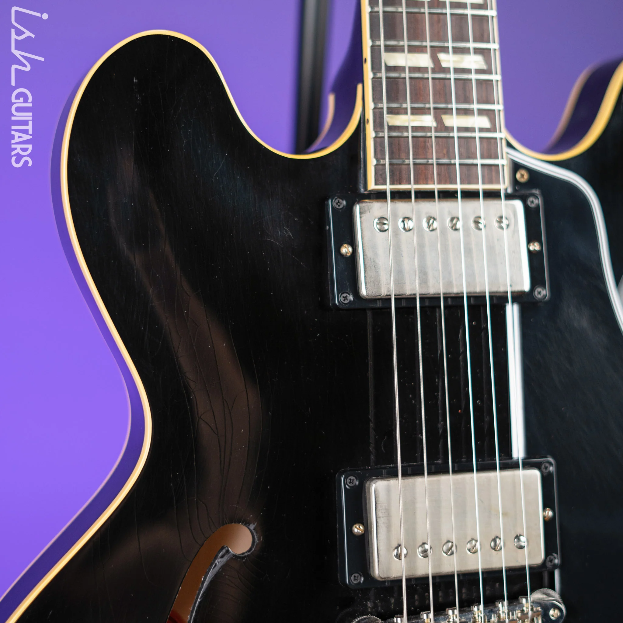 2022 Gibson Custom Shop ES-335 Murphy Lab Aged Relic Black - Image 4